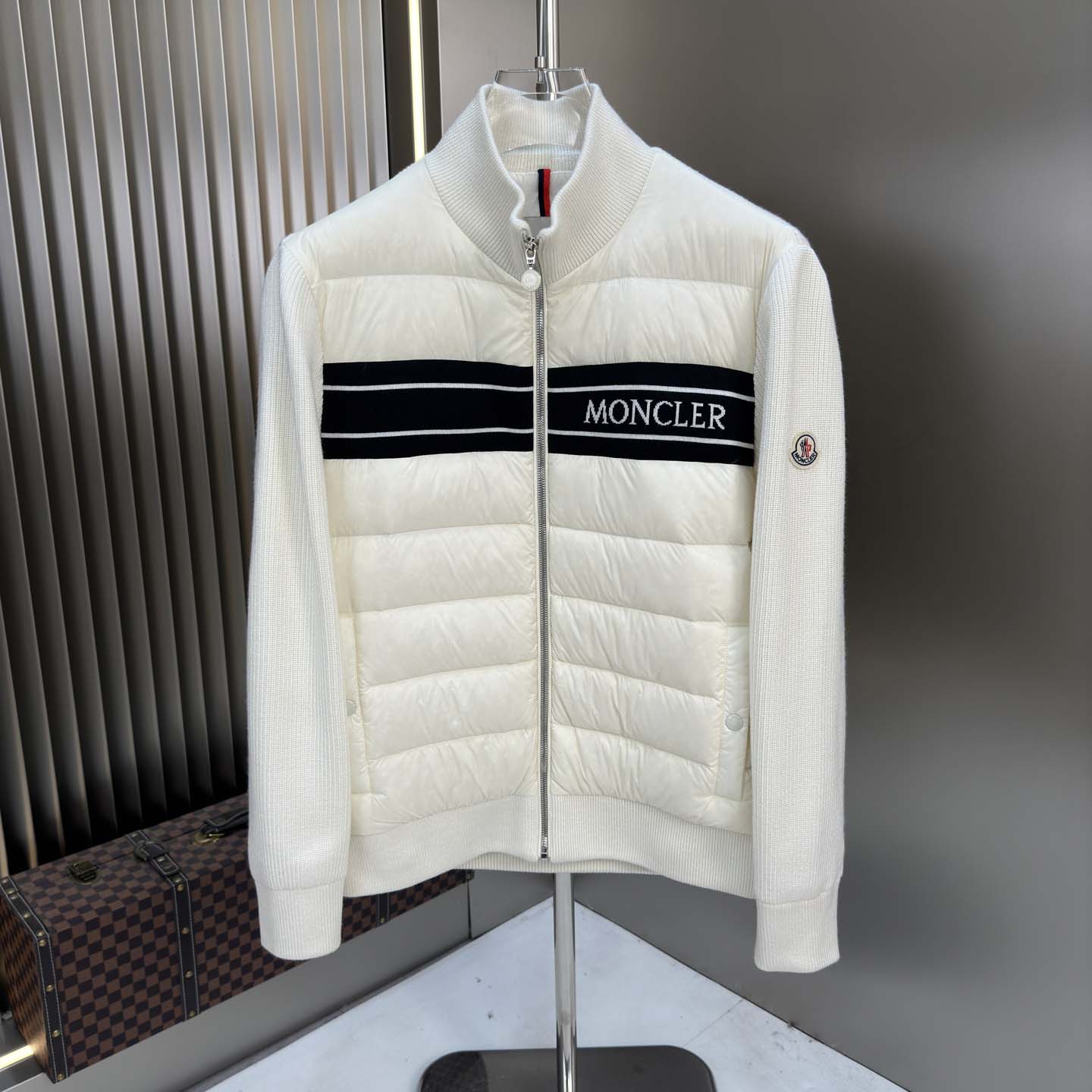 Moncler Color Block Zip Cardigan  - EUR FASHION