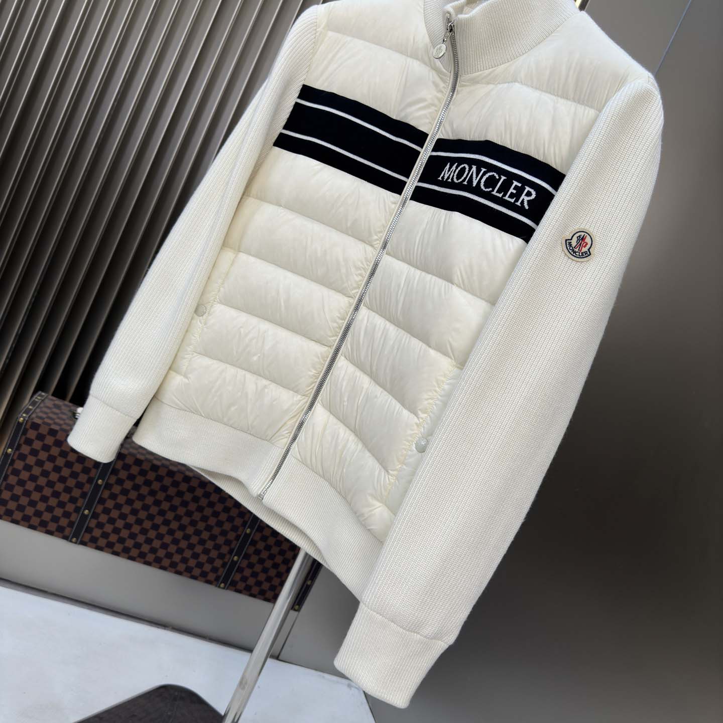 Moncler Color Block Zip Cardigan  - EUR FASHION