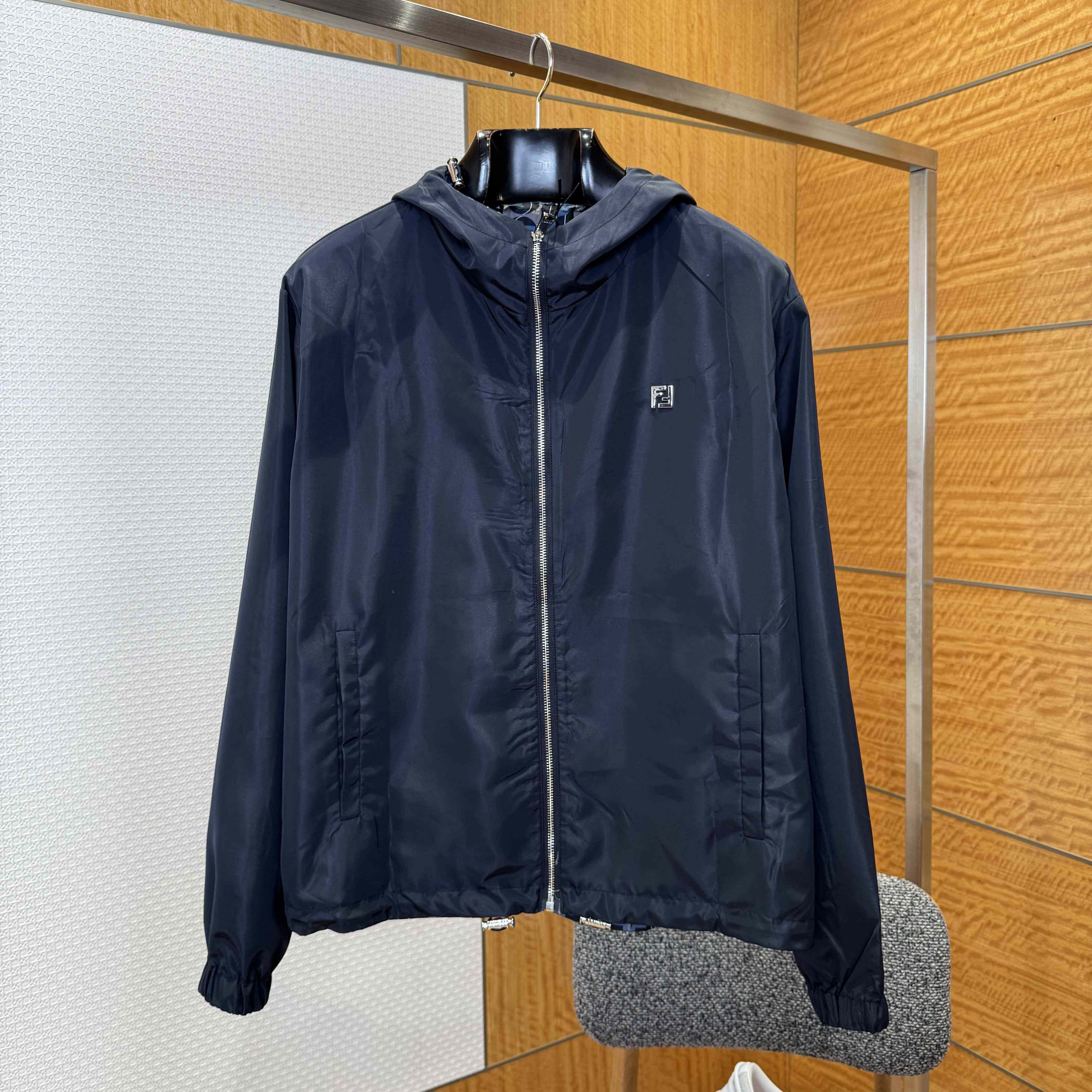 Fendi Men's Reversible Nylon Windbreaker - EUR FASHION