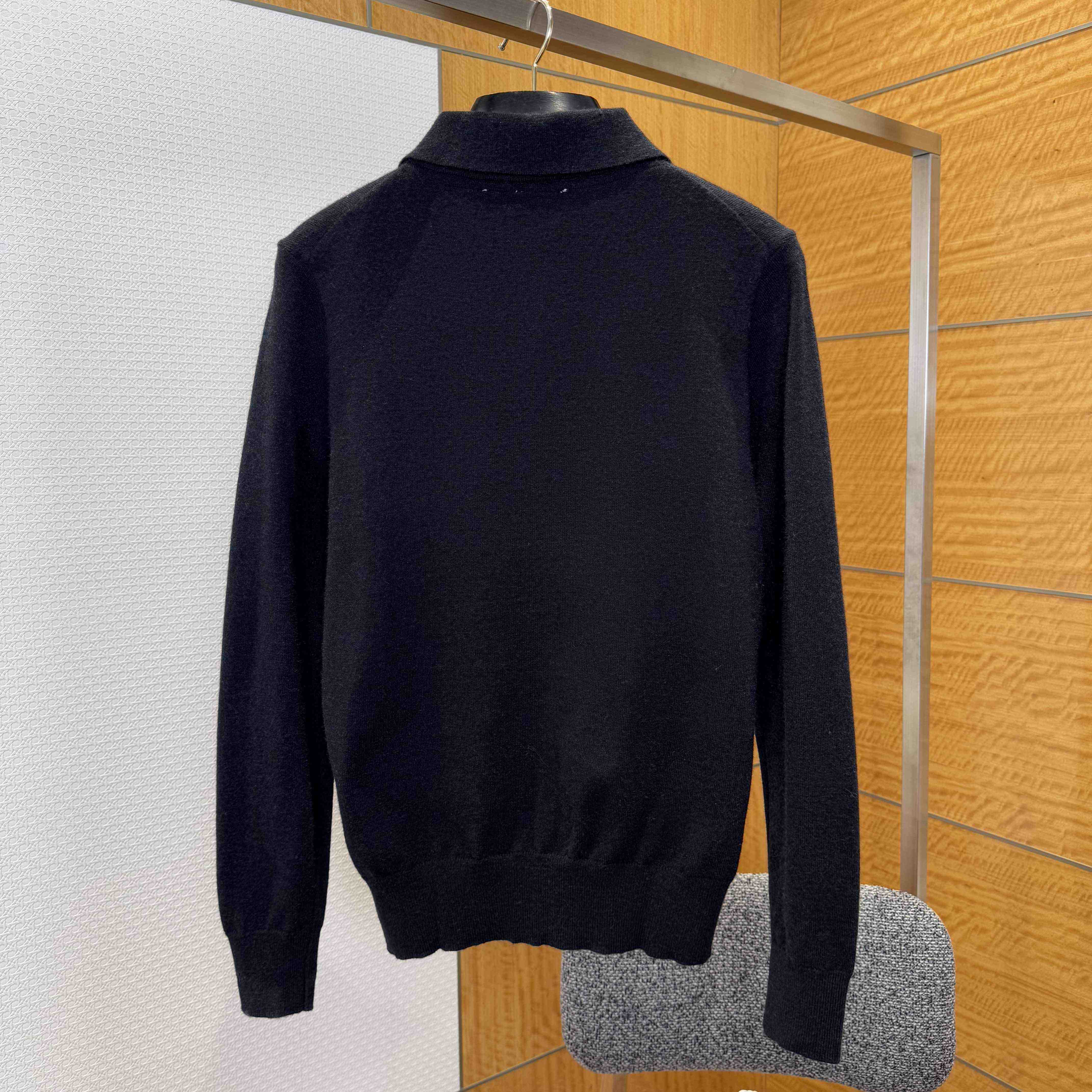 Burberry Long-sleeve Cashmere Blend Polo Shirt - EUR FASHION