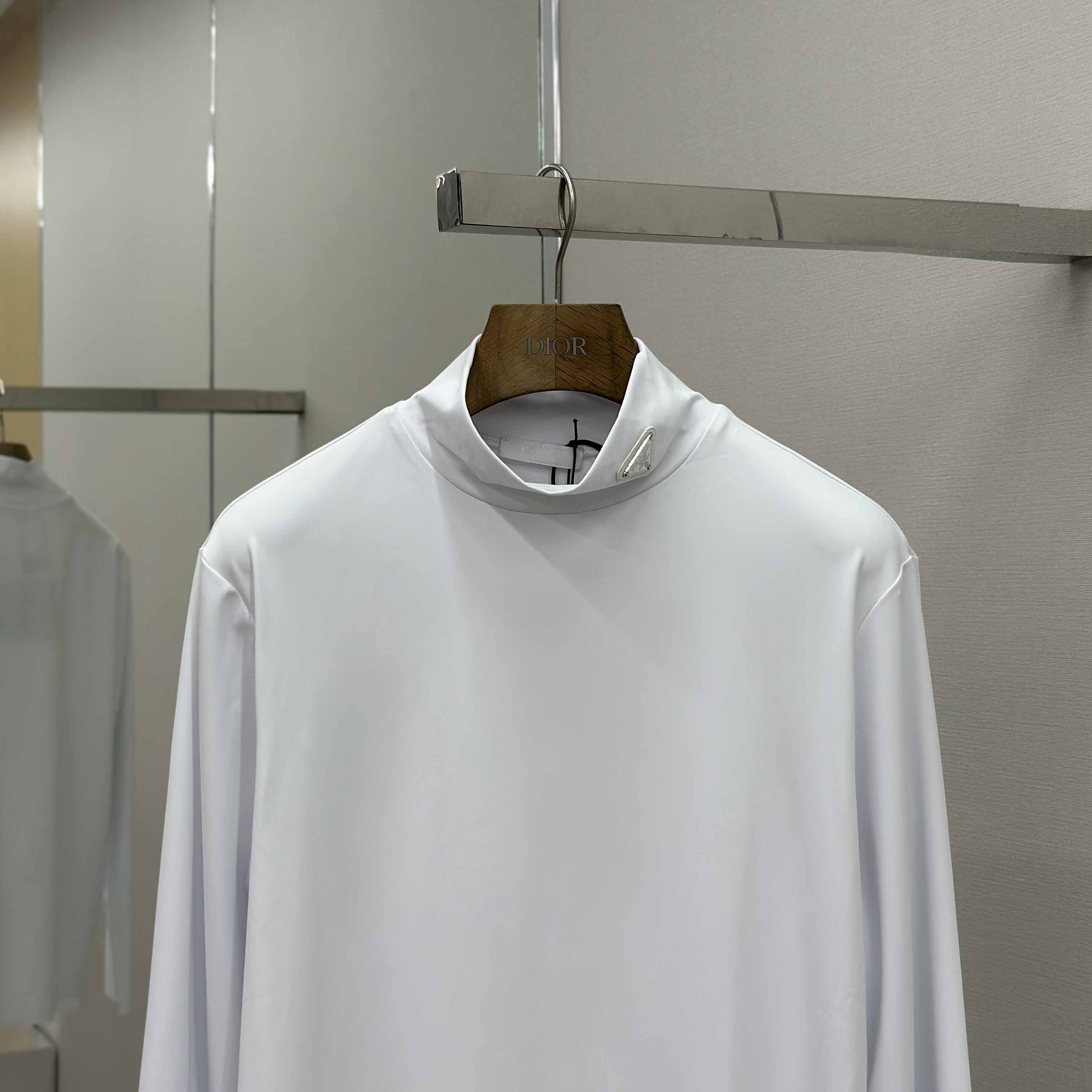 Prada Technical Jersey Mock Turtleneck - EUR FASHION