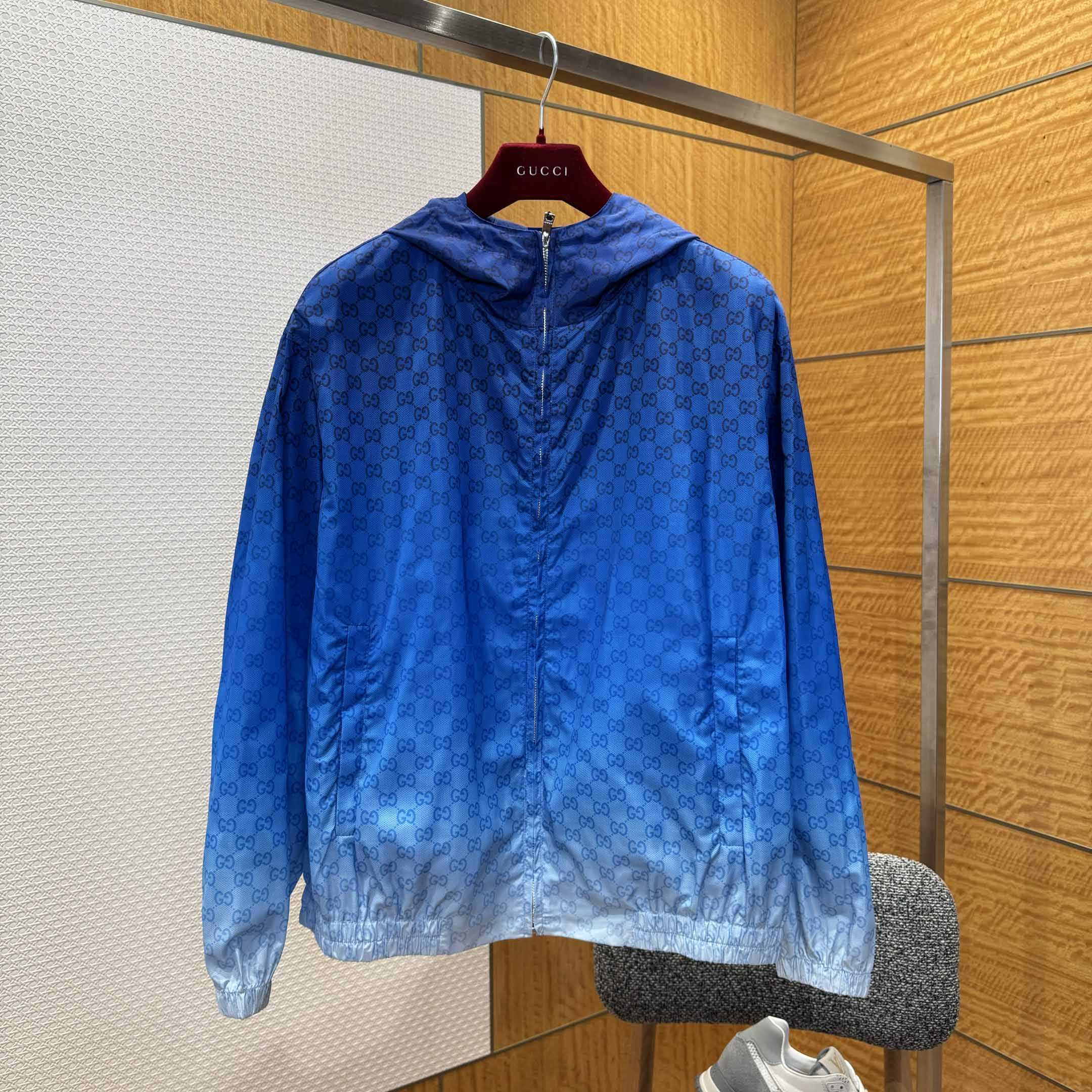 Gucci Printed Technical Poplin Zip Jacket - EUR FASHION