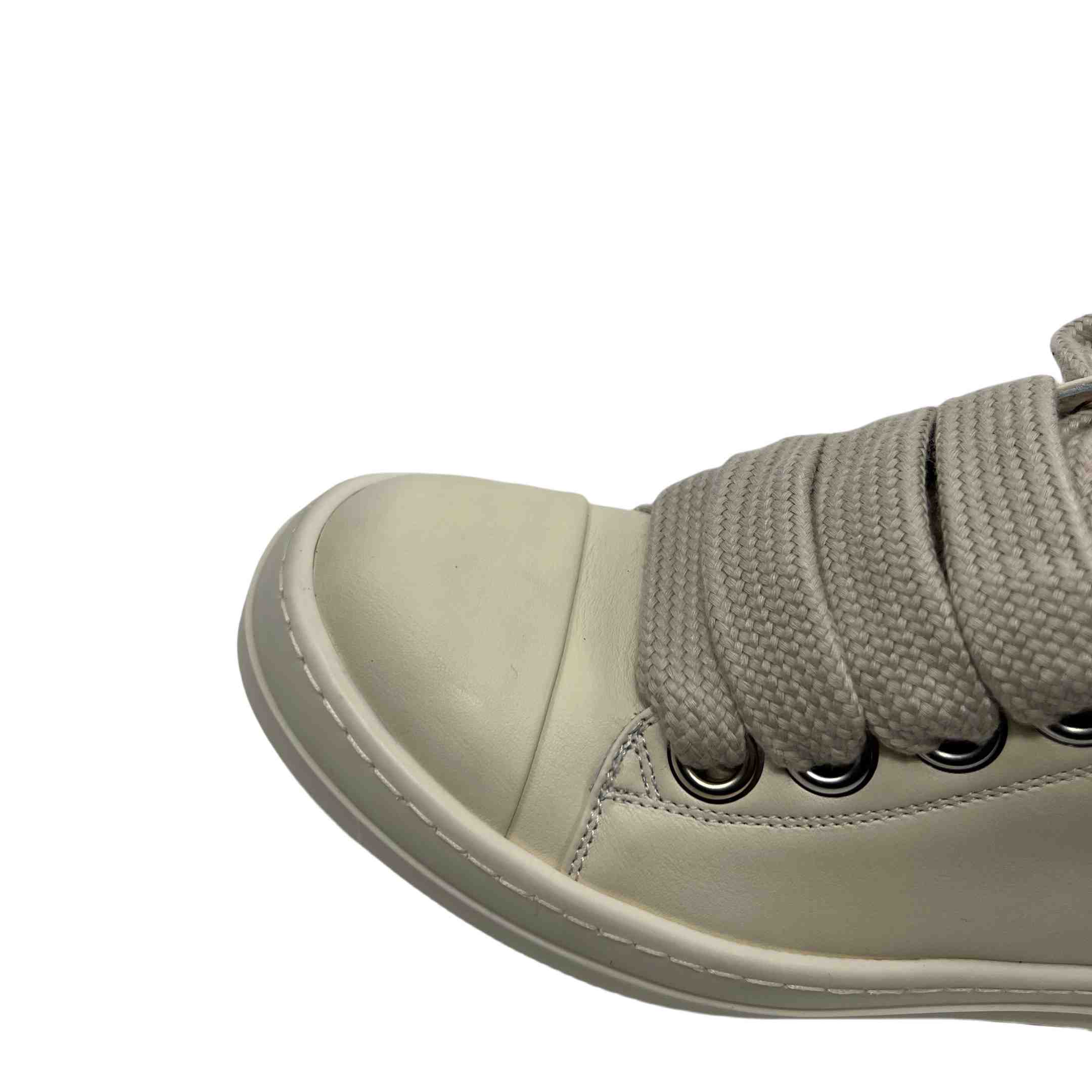 Rick Owens Lido Low Top Sneaks Jumbo Laced Milk - EUR FASHION