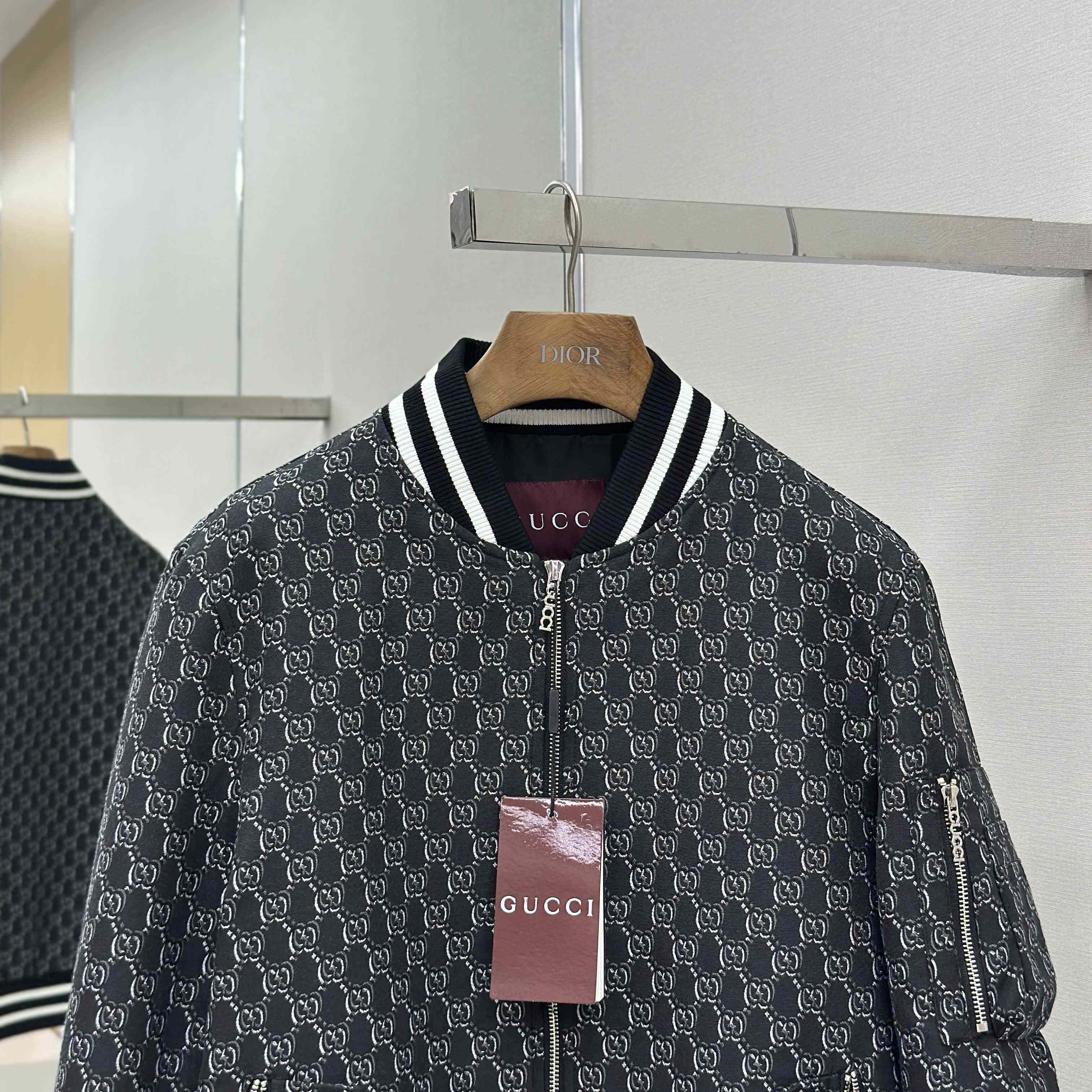 Gucci Logo-Jacquard Padded Cotton-Twill Bomber Jacket - EUR FASHION