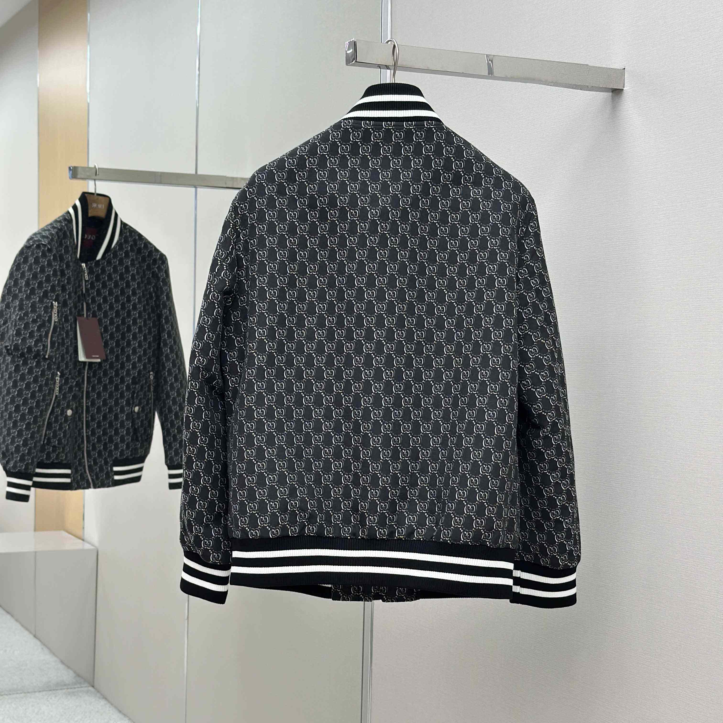 Gucci Logo-Jacquard Padded Cotton-Twill Bomber Jacket - EUR FASHION