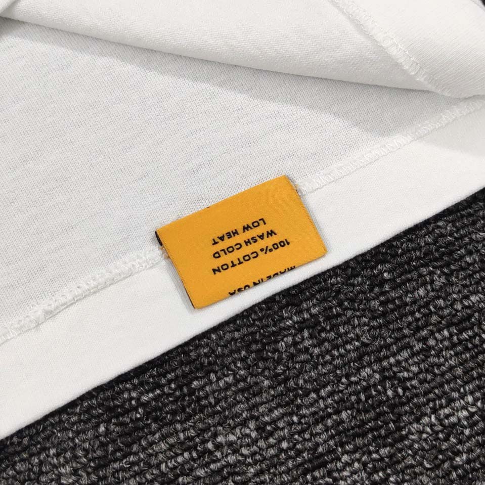 Gallery Dept Tee White Black Used Small - EUR FASHION