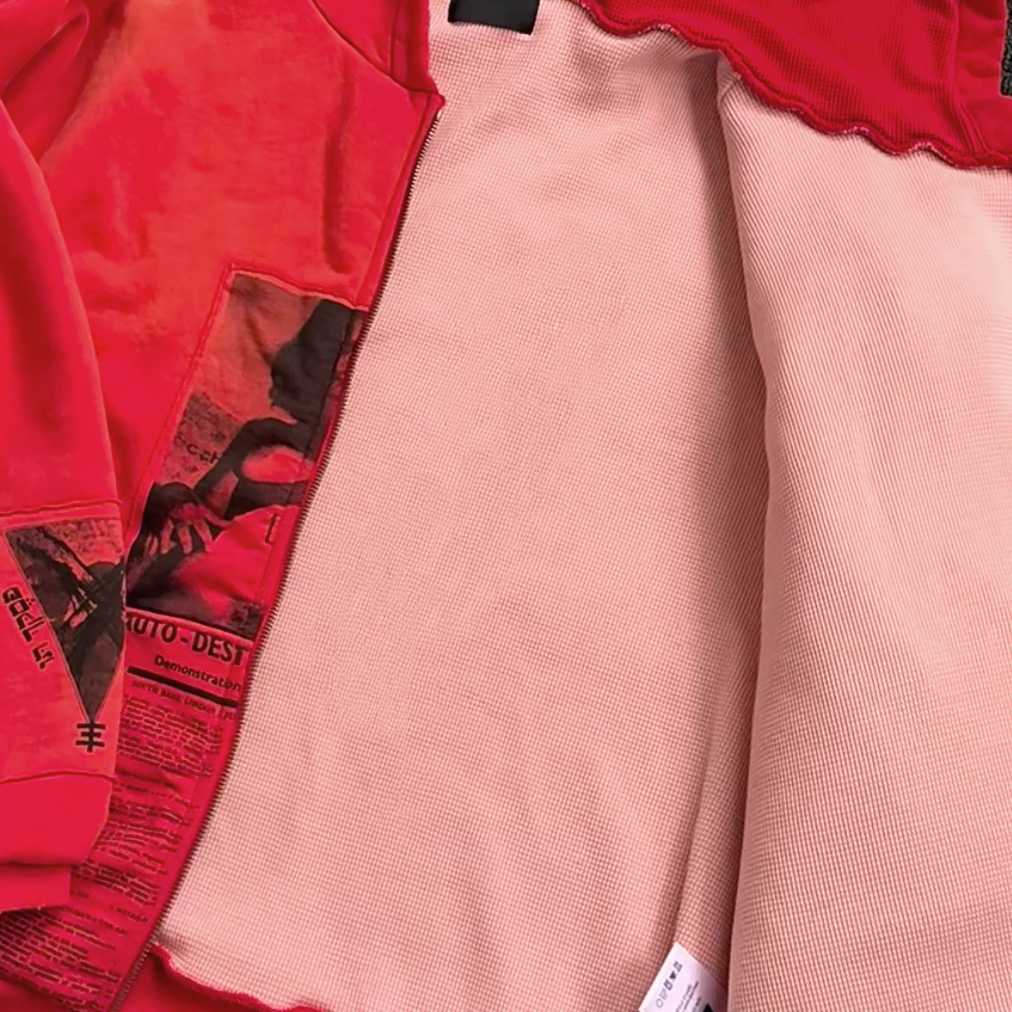 Enfants Riches Déprimés Anti Proces Thermal Lined Zip Hoodie 'Pompeian Red' - EUR FASHION