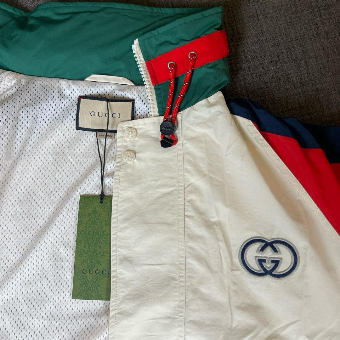 Gucci -Colour-block Bomber Jacket  - EUR FASHION