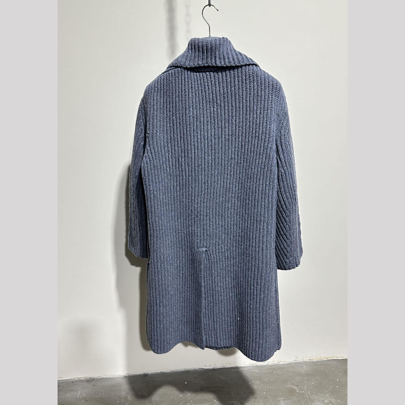 Bottega Veneta Gray Felted Coat - EUR FASHION