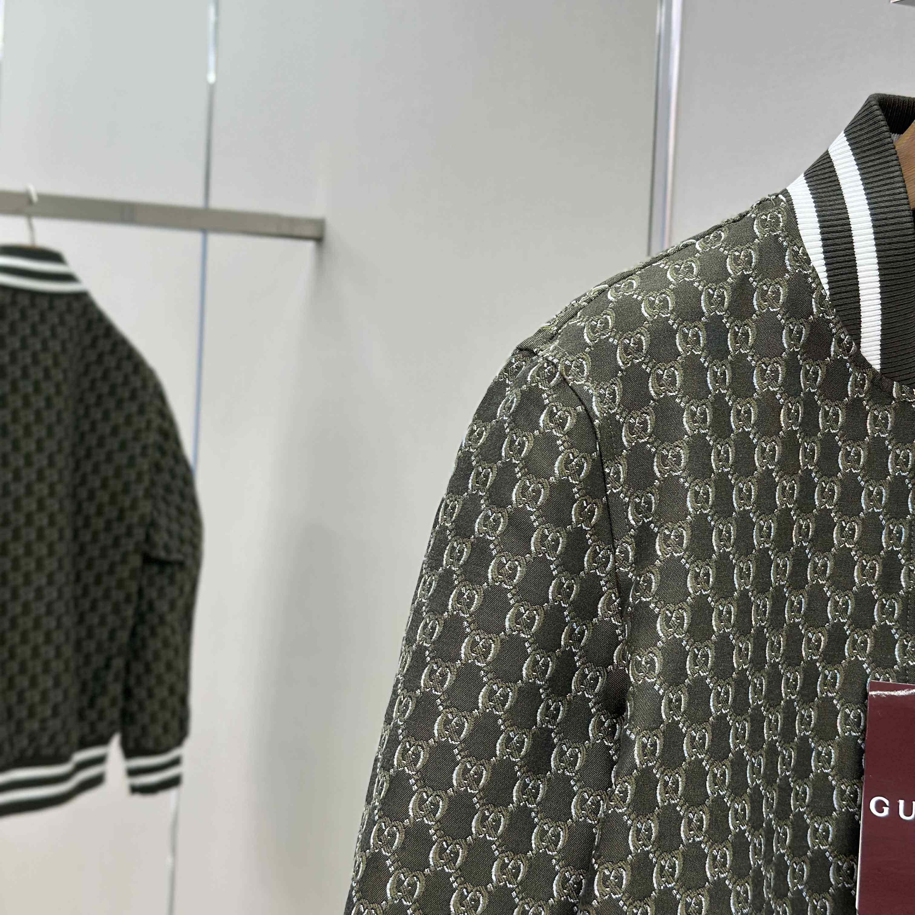 Gucci Logo-Jacquard Padded Cotton-Twill Bomber Jacket - EUR FASHION