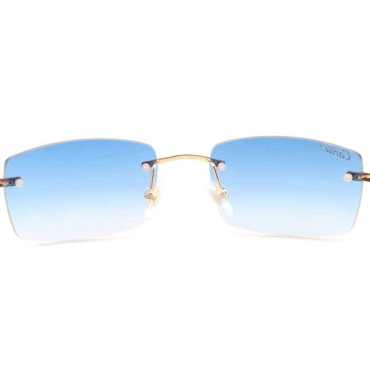 Cartier CT_3524012 Red Wood Sunglasses In Gold Gradient Blue - EUR FASHION