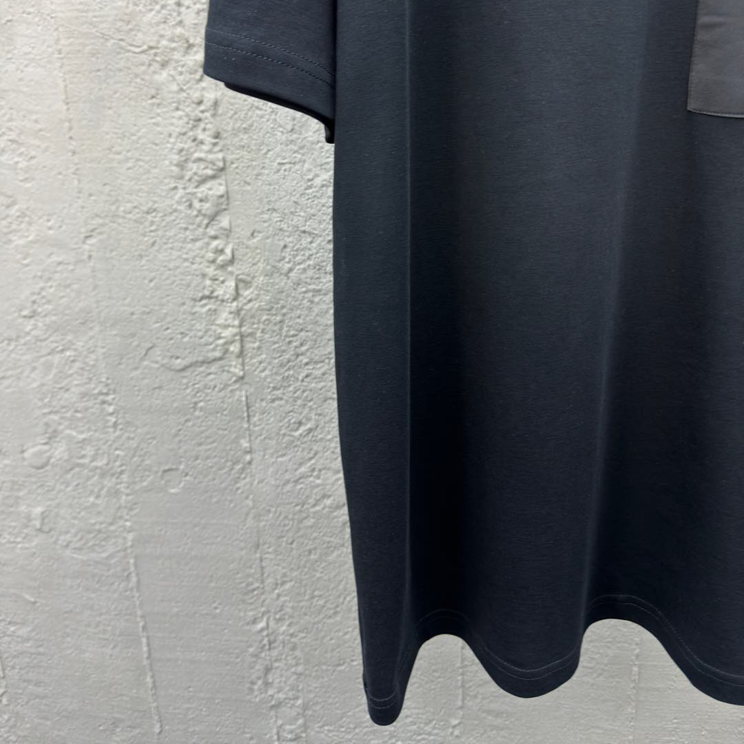 Prada Stretch Cotton Polo Shirt With Re-Nylon Details - EUR FASHION