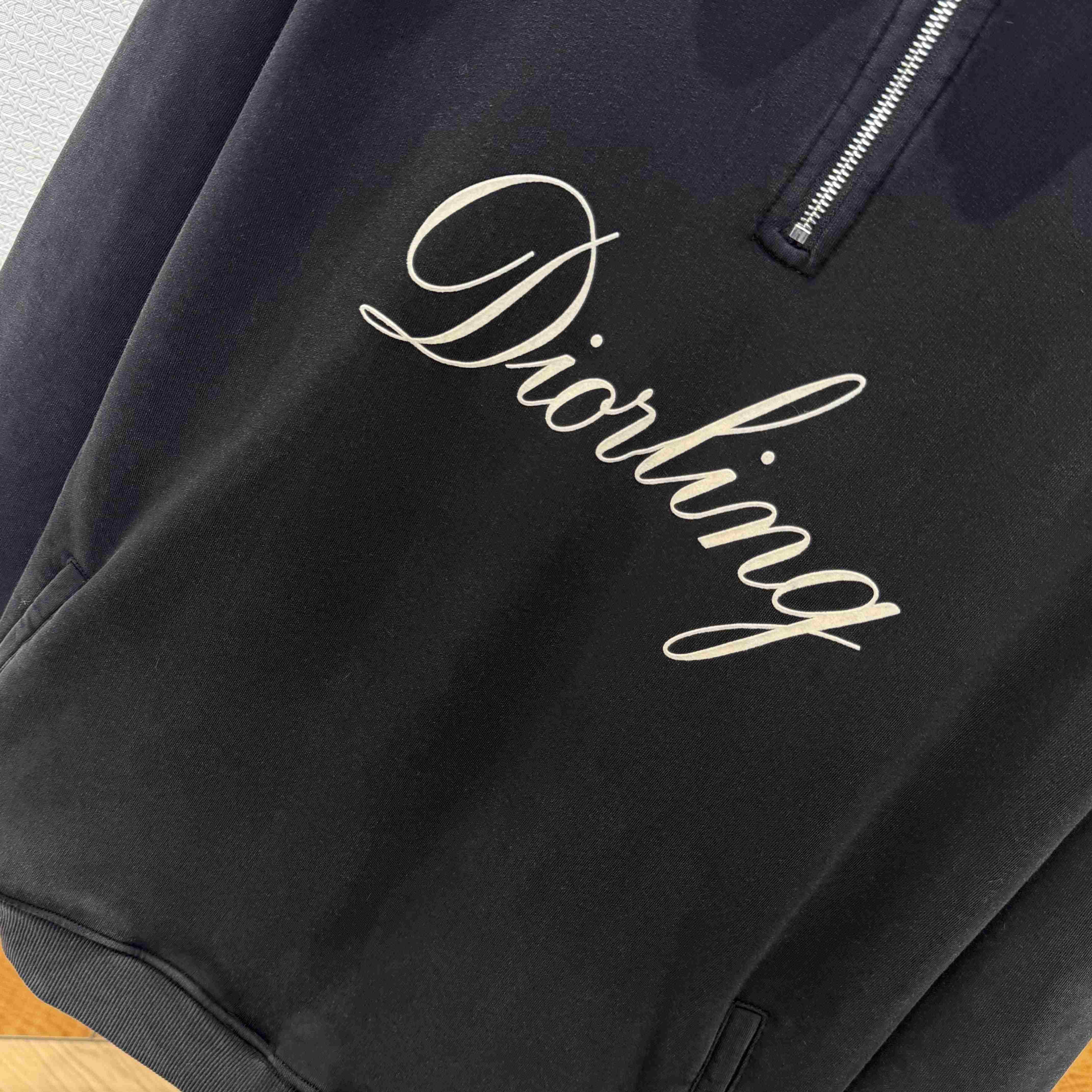 Dior Diorling Sweatshirt With Zipped Collar  - EUR FASHION