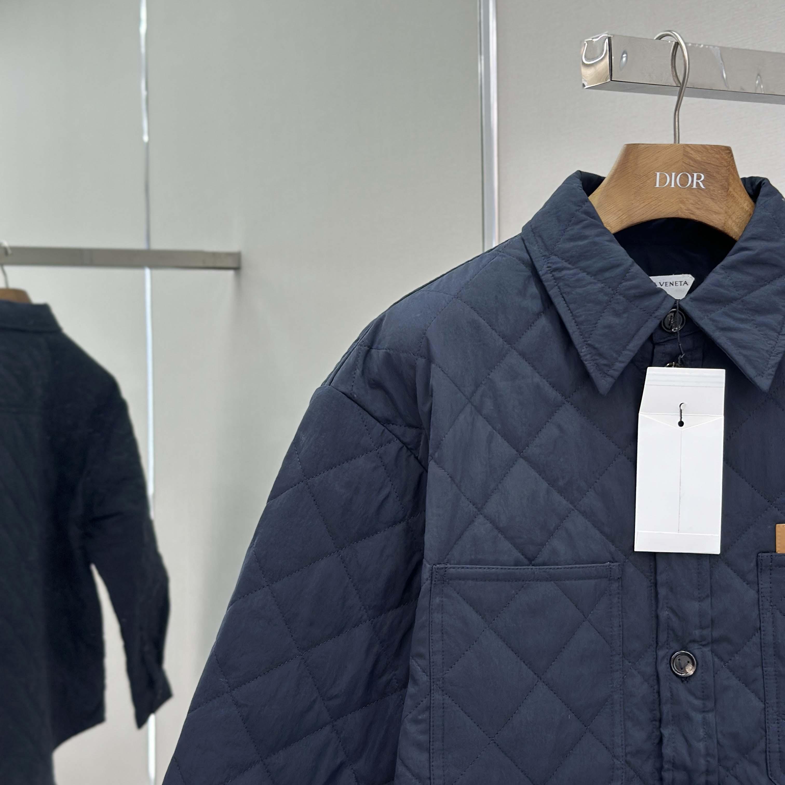 Bottega Veneta Quilted Cotton Overshirt - EUR FASHION