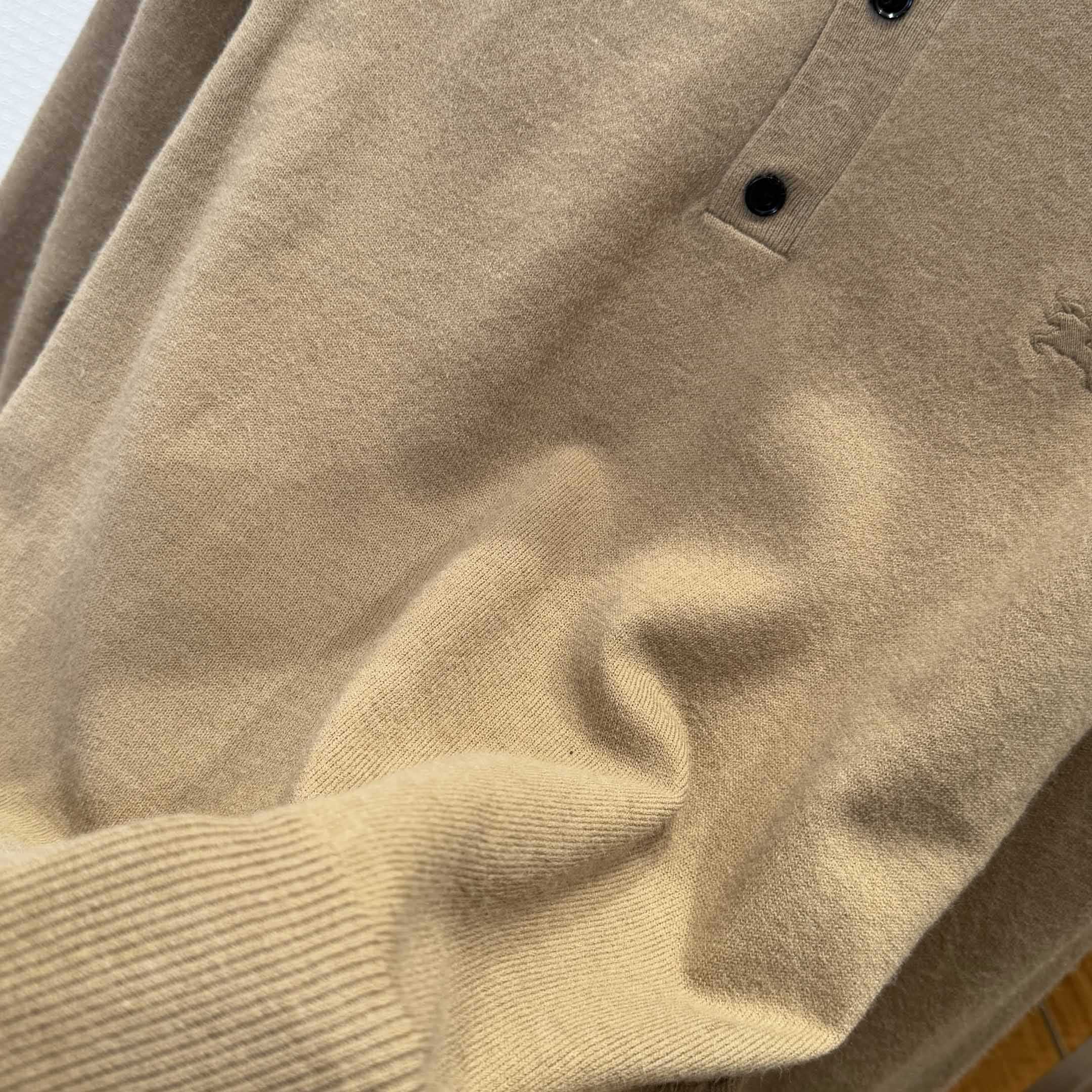 Burberry Long-sleeve Cashmere Blend Polo Shirt - EUR FASHION