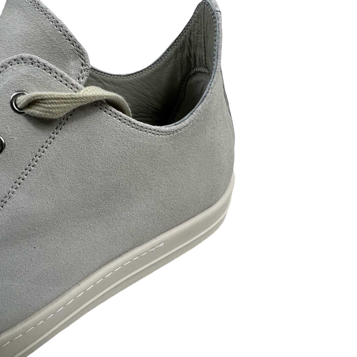 Rick Owens Low Tops Grey Suede Shoes - EUR FASHION