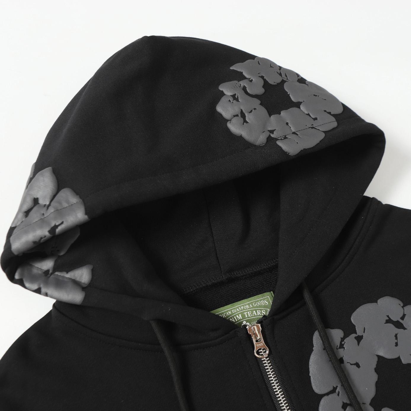Denim Tears Cotton Wreath Zip Hoodie  - EUR FASHION
