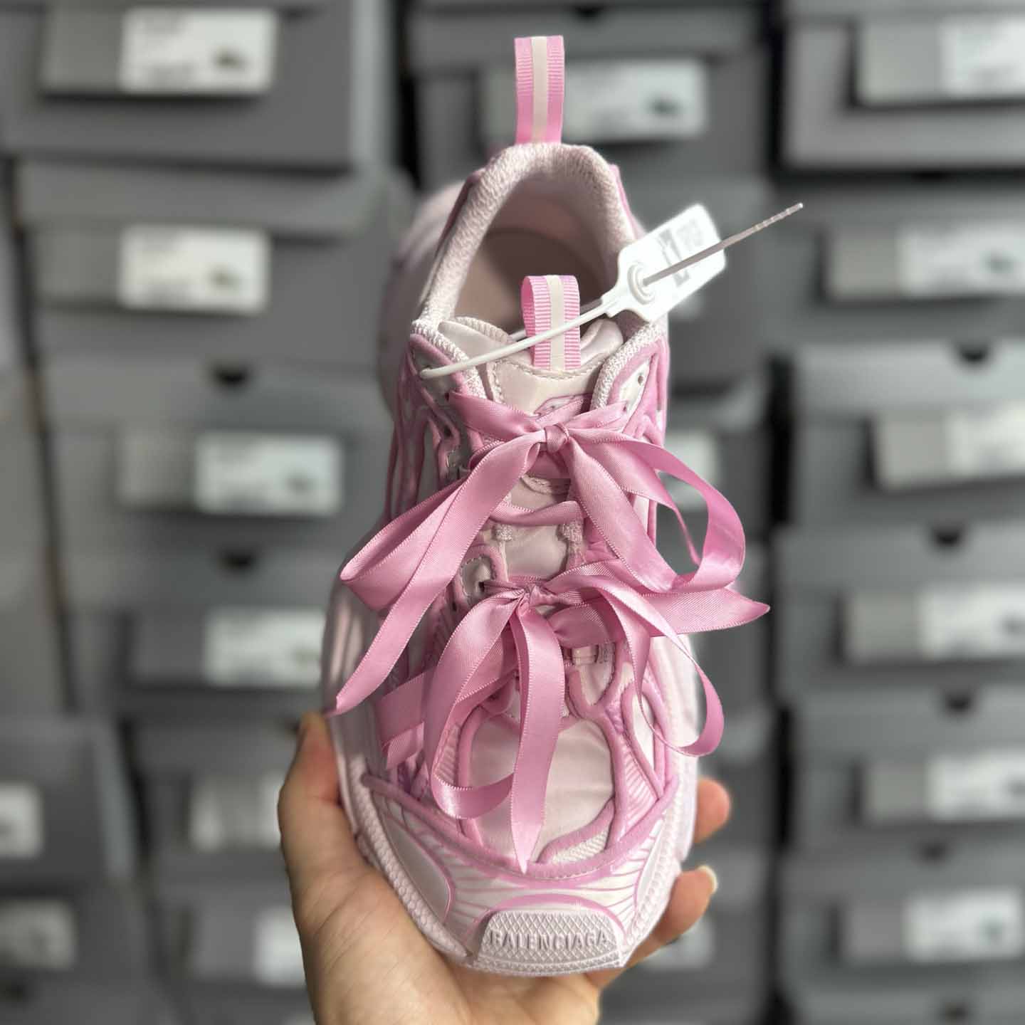 Balenciaga 3XL VG Edition Satin Bows Pink  - EUR FASHION