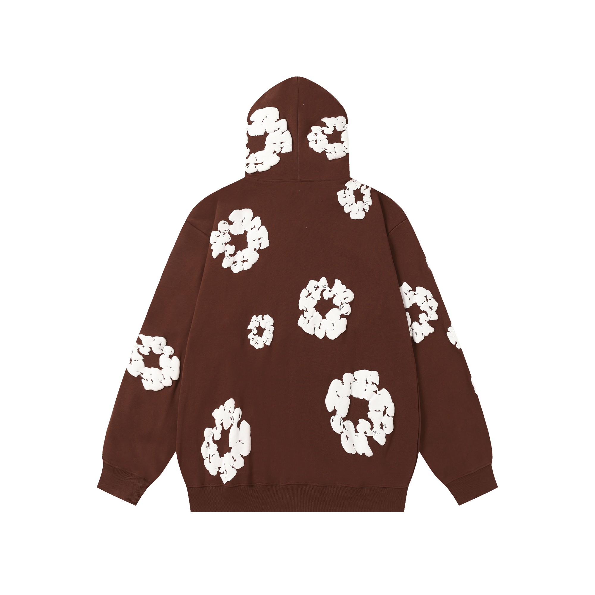 Denim Tears Cotton Wreath Zip Hoodie Brown - EUR FASHION