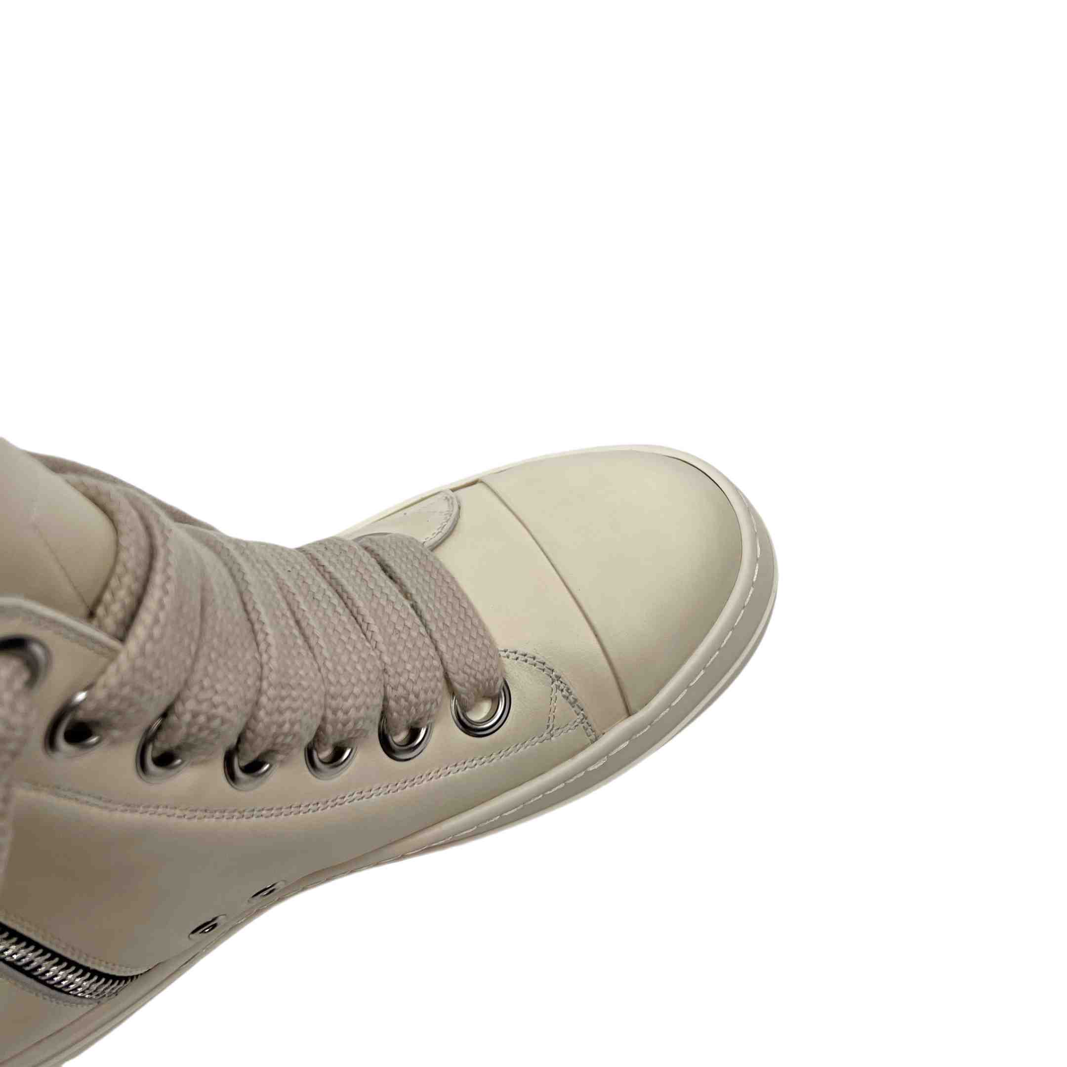 Rick Owens Lido High Sneaks Jumbo Laced Milk - EUR FASHION