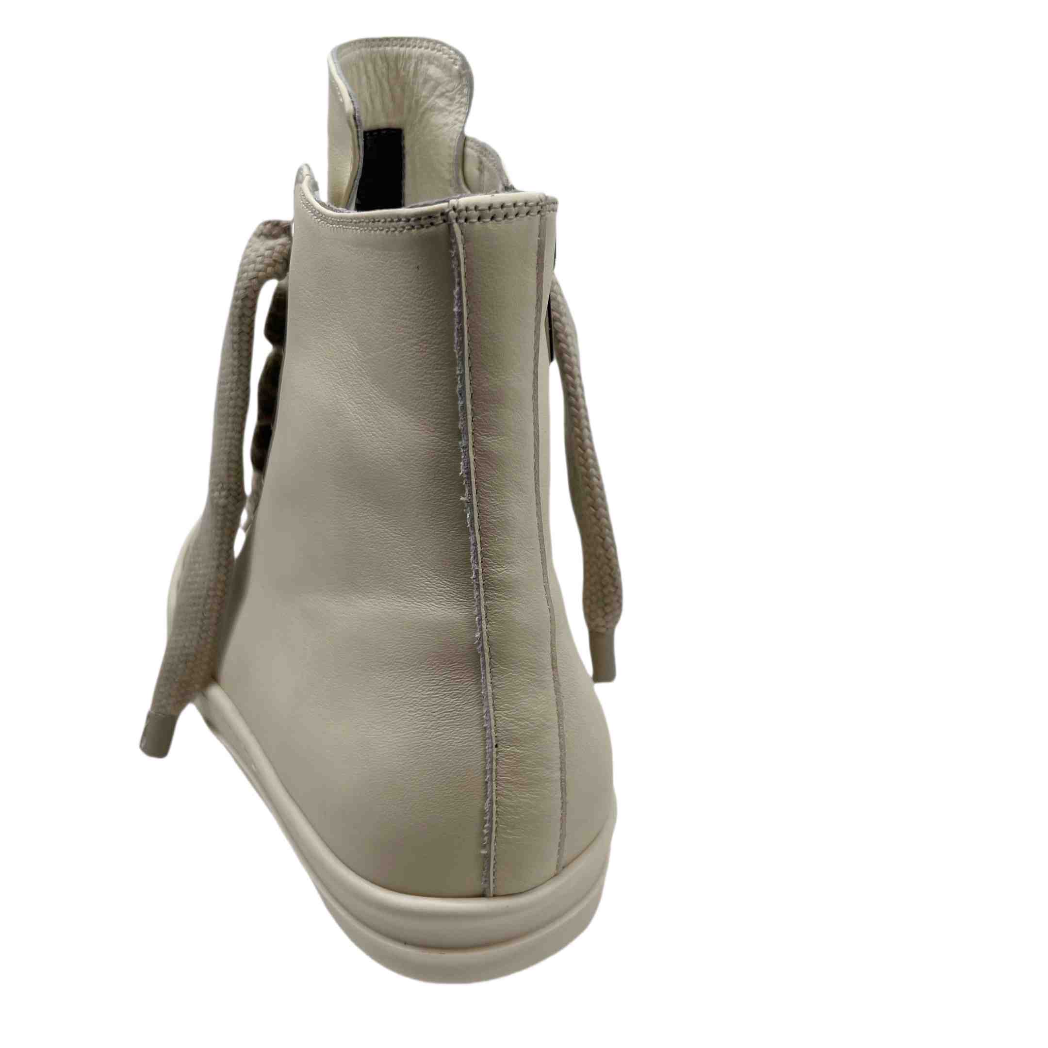 Rick Owens Lido High Sneaks Jumbo Laced Milk - EUR FASHION