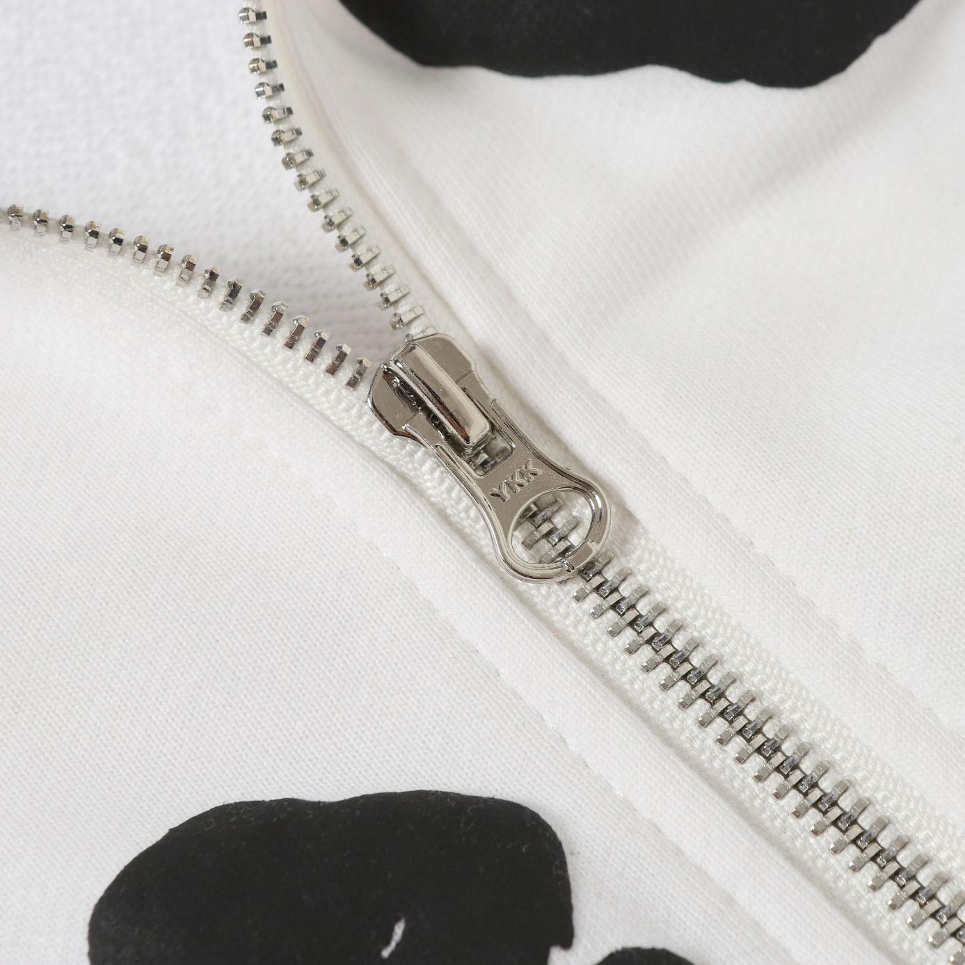 Denim Tears Cotton Wreath Zip Hoodie White - EUR FASHION