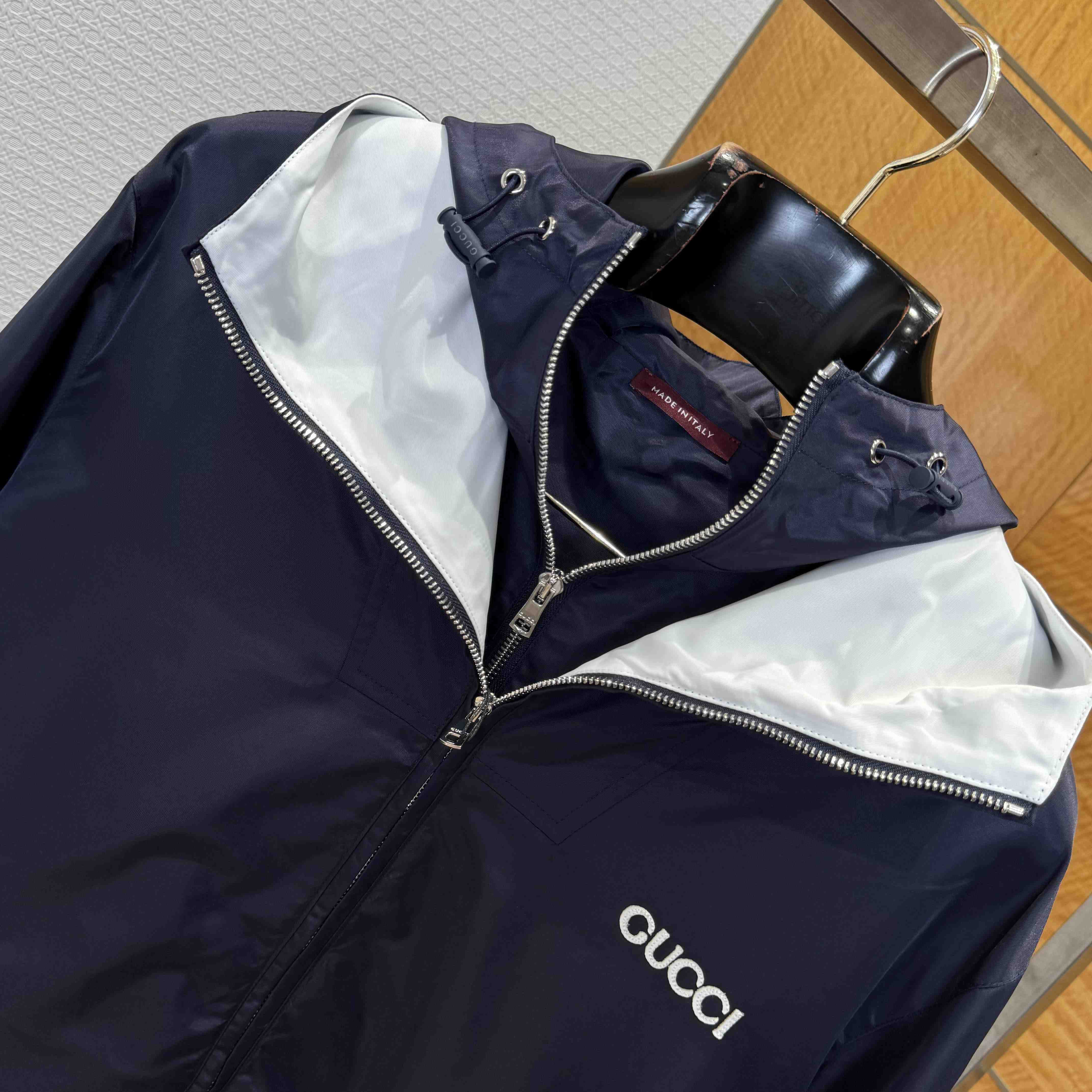 Gucci Nylon Twill Jacket With Patch - EUR FASHION