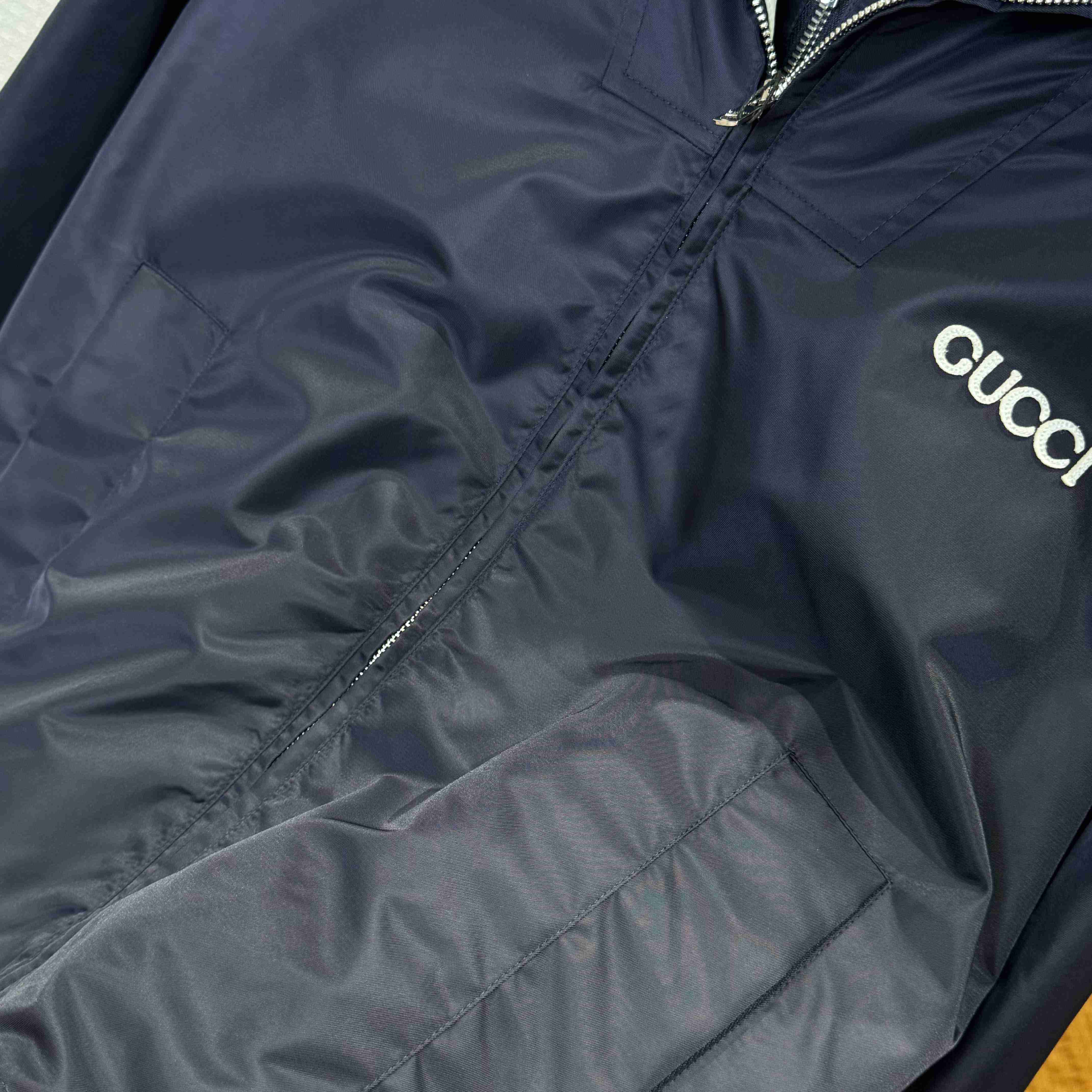 Gucci Nylon Twill Jacket With Patch - EUR FASHION