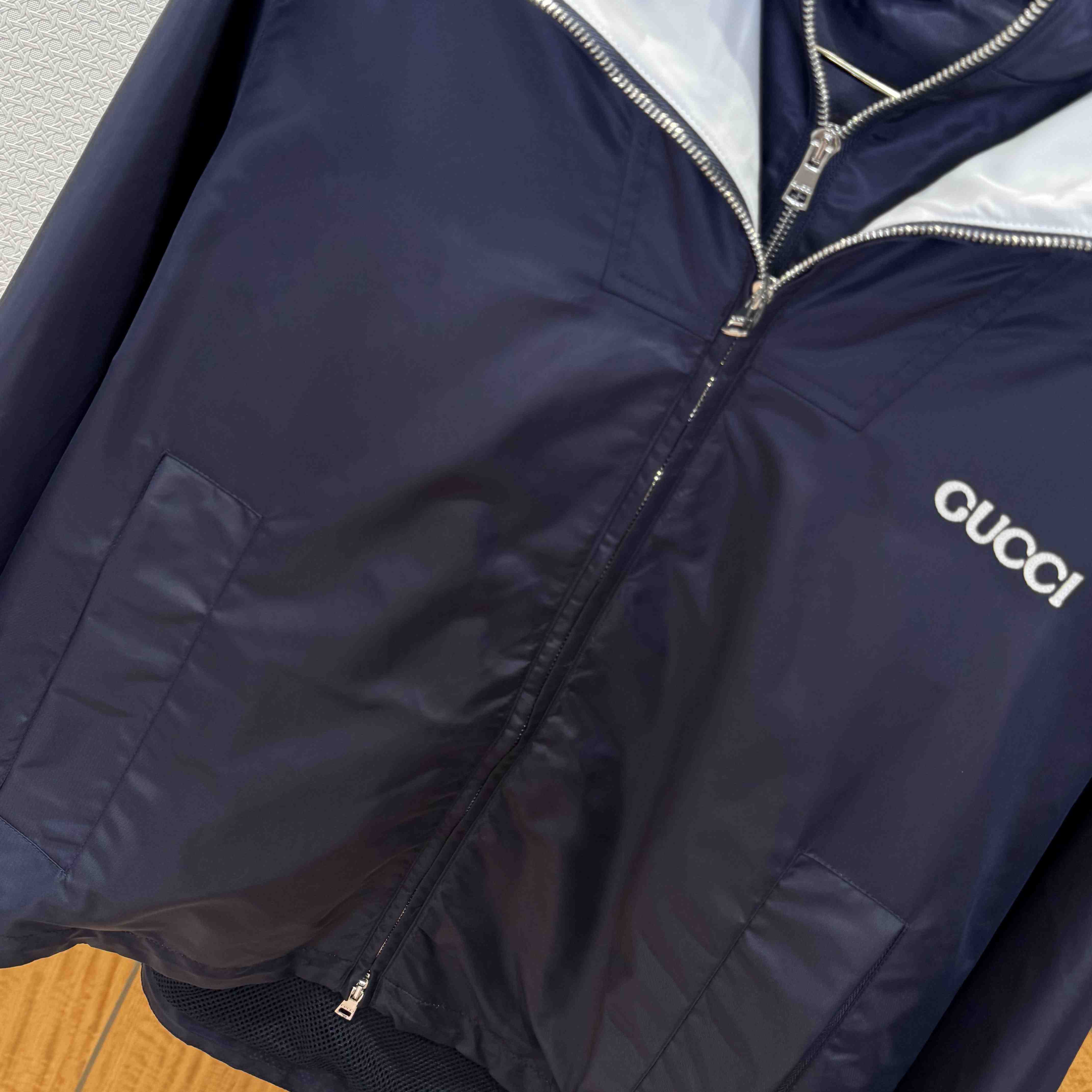 Gucci Nylon Twill Jacket With Patch - EUR FASHION