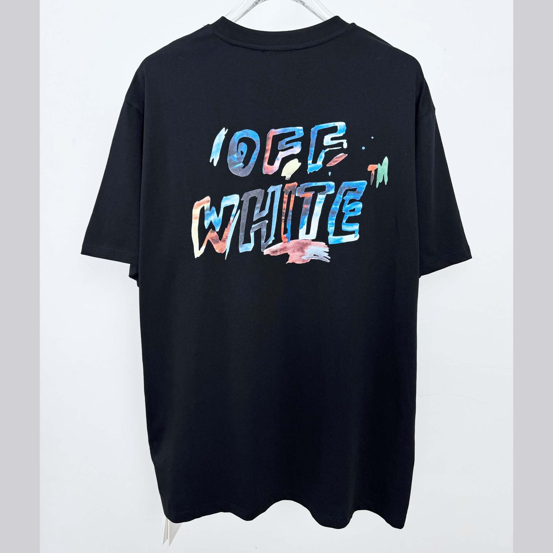 Off-White Boys Watercolour T-Shirt In Black - EUR FASHION