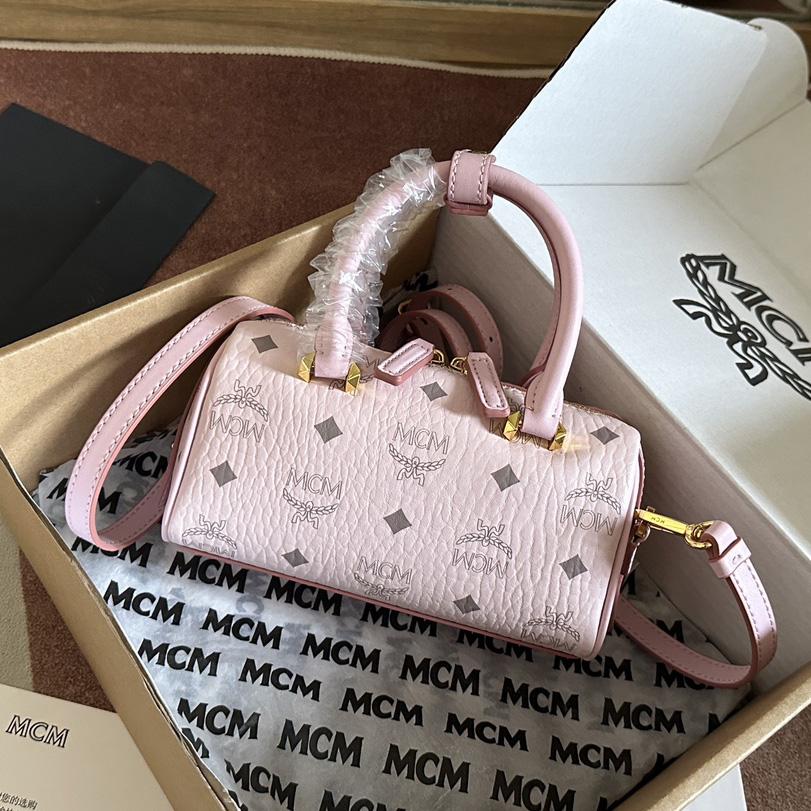 MCM Ella Boston Bag In Visetos  （18x10x8cm） - EUR FASHION