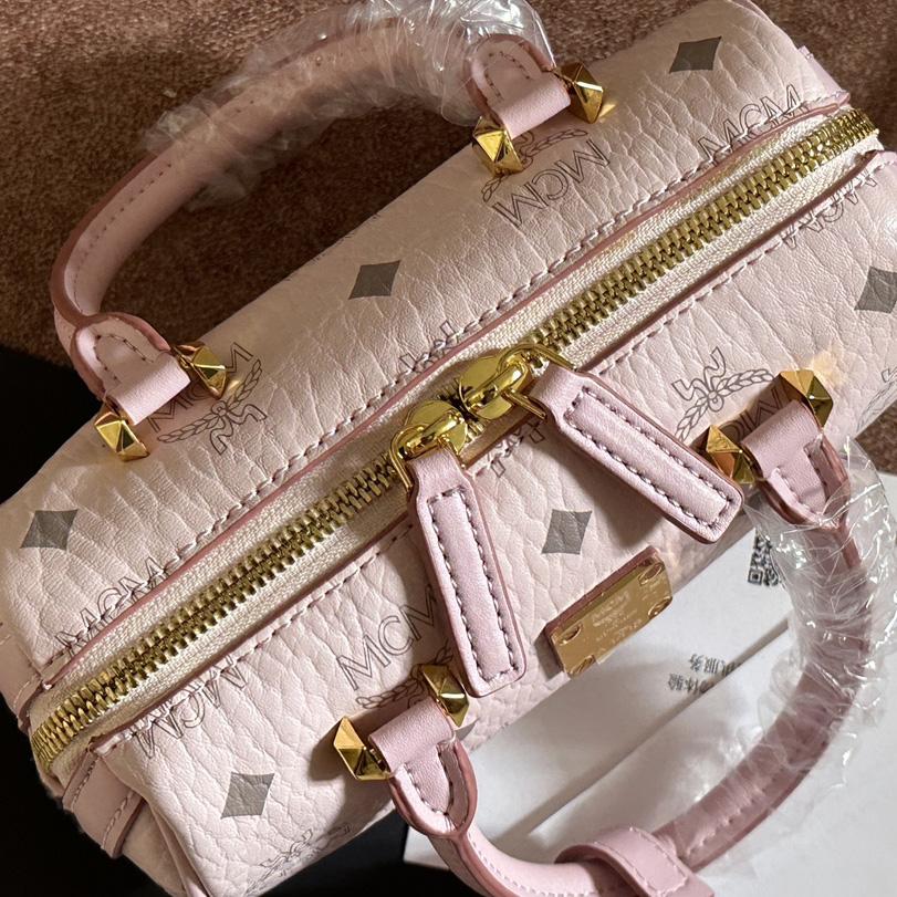 MCM Ella Boston Bag In Visetos  （18x10x8cm） - EUR FASHION