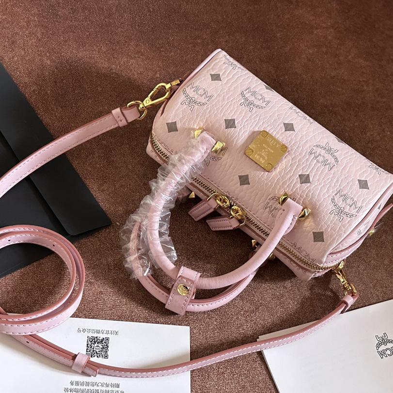 MCM Ella Boston Bag In Visetos  （18x10x8cm） - EUR FASHION