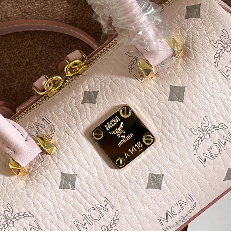 MCM Ella Boston Bag In Visetos  （18x10x8cm） - EUR FASHION