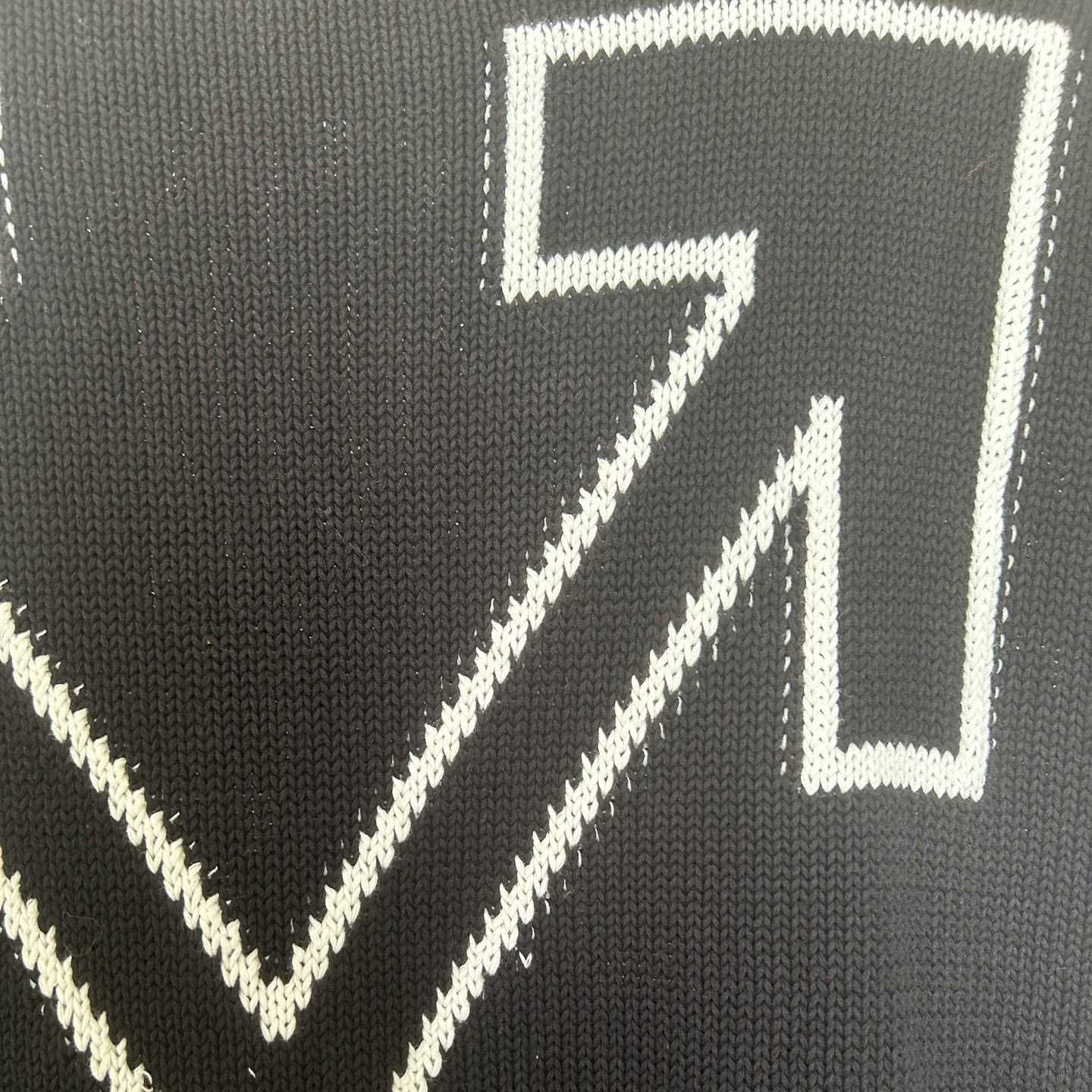 Off-White Diag Outline Knit Crewneck 'Black/White' - EUR FASHION