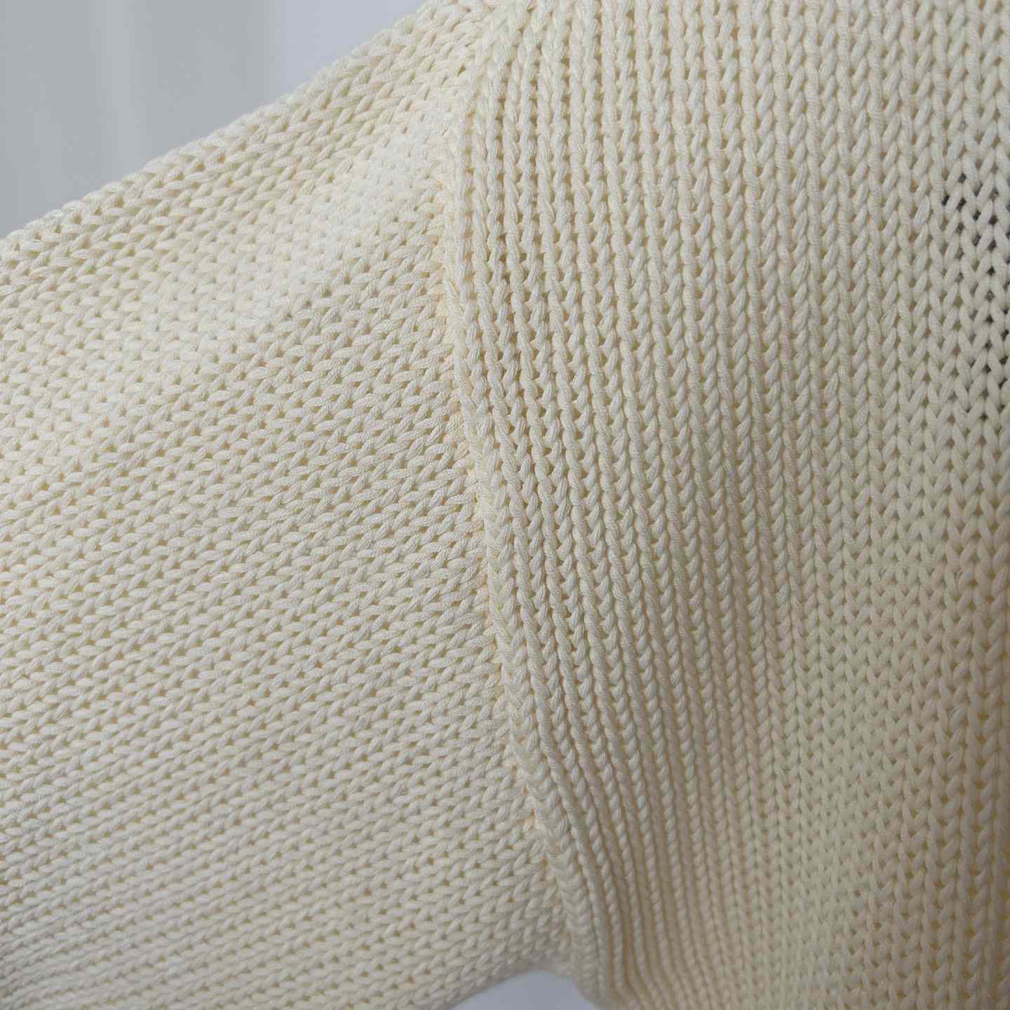 Off White Big Bookish Chunky Knit Crewn Creme Brul - EUR FASHION