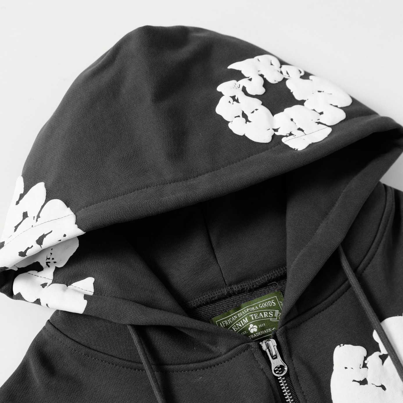 Denim Tears Cotton Wreath Zip Hoodie  - EUR FASHION