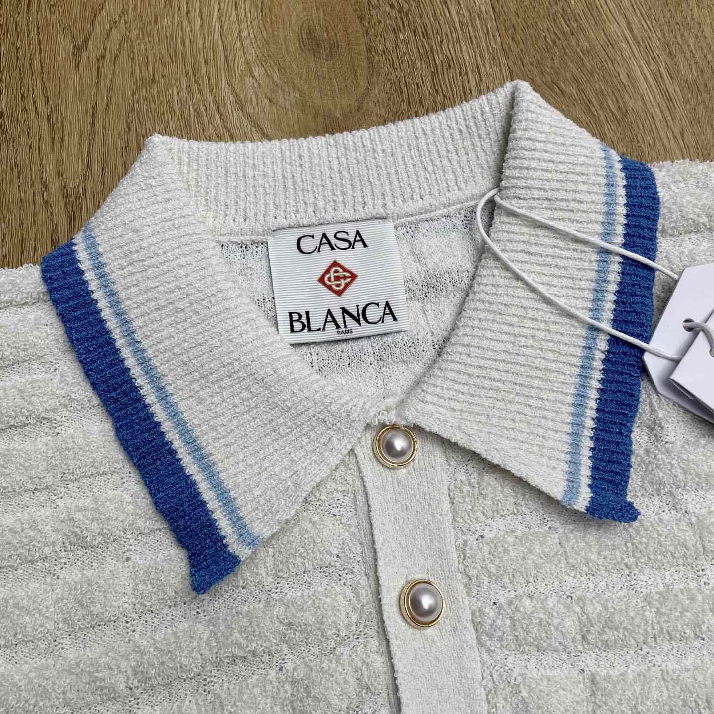 Casablanca Cotton Boucle Polo Shirt   Z6024 - EUR FASHION