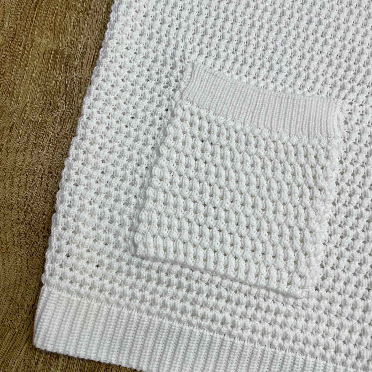 Casablanca Cotton Tennis Short Sleeve Crochet Shirt    Z6033 - EUR FASHION