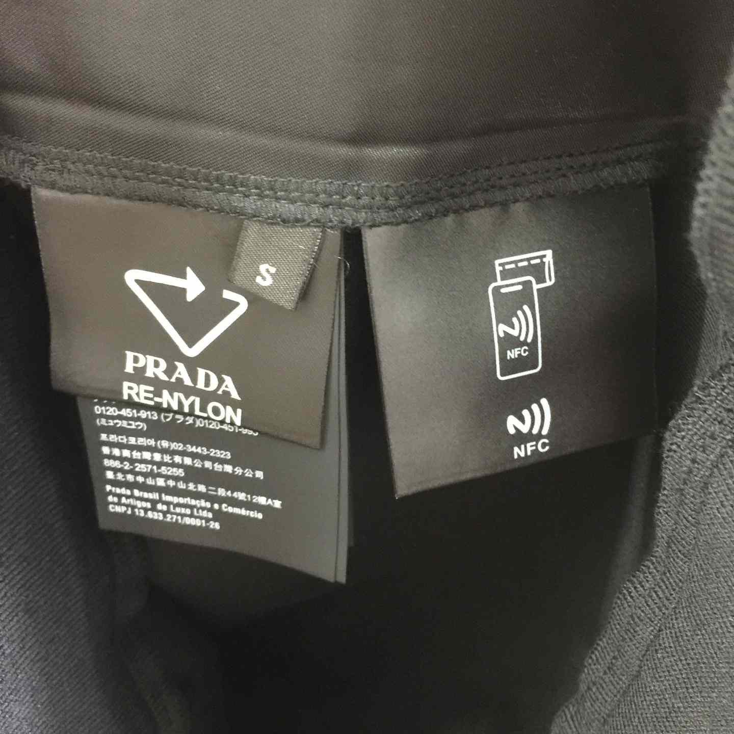 Prada Recycled Nylon Fleece-Sleeve Pullover Top - EUR FASHION