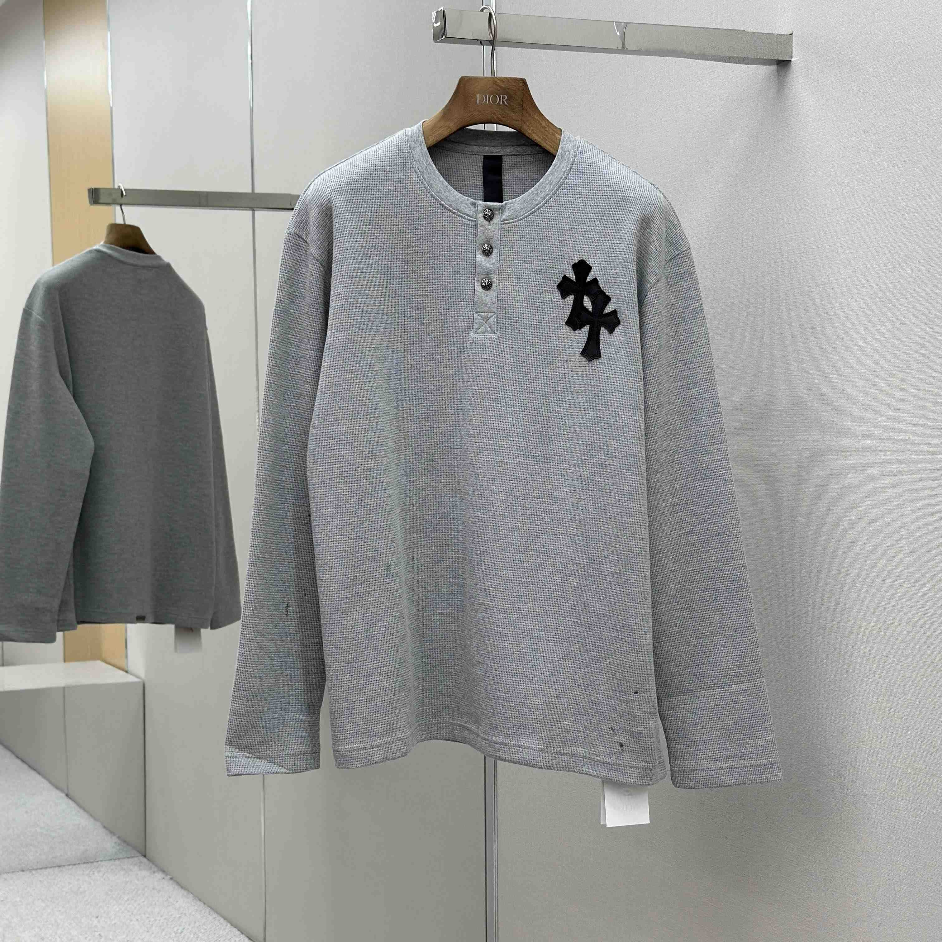 Chrome Hearts Long Sleeve Button - EUR FASHION