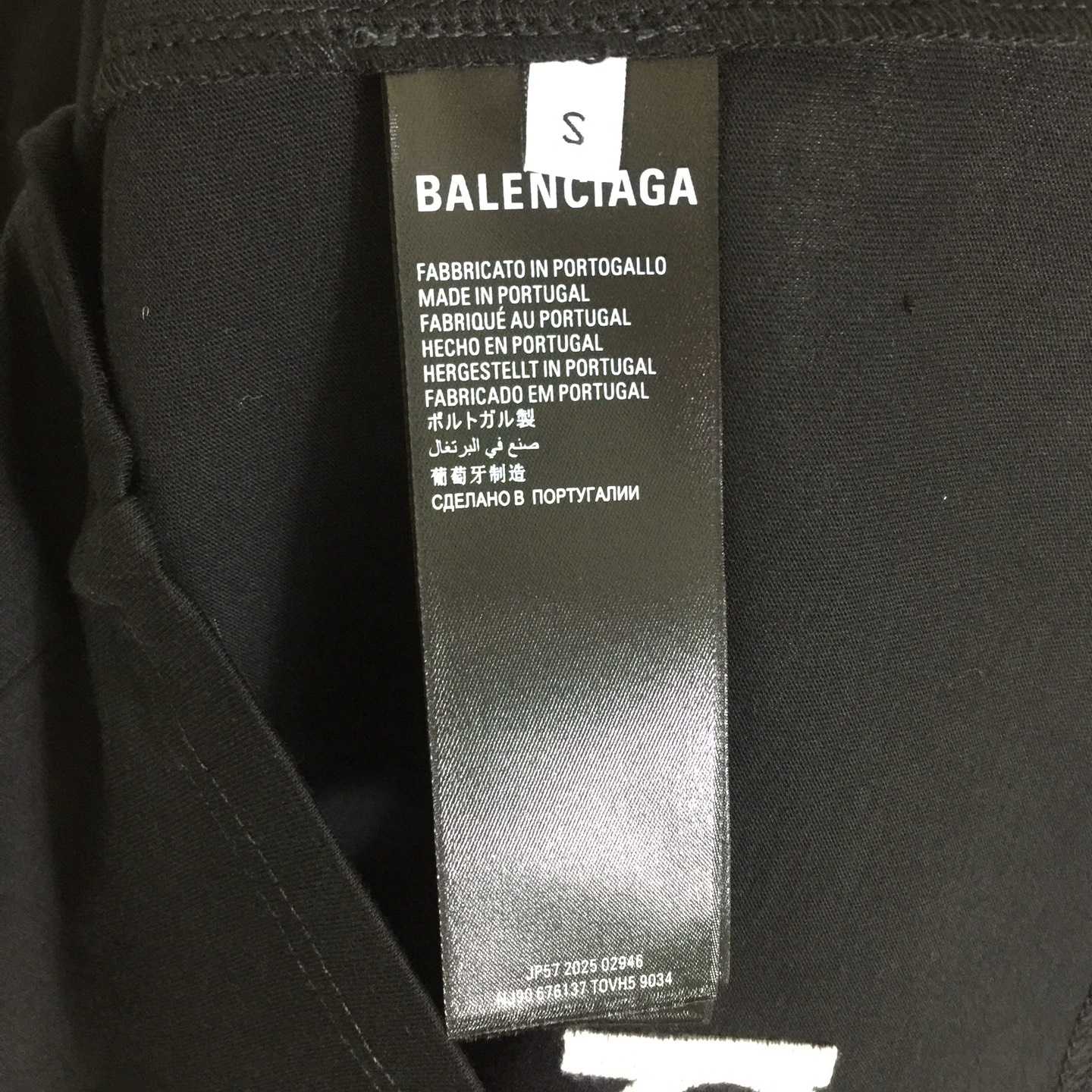 Balenciaga 3B Sports Icon T-Shirt In Washed Black Dry Fleece - EUR FASHION