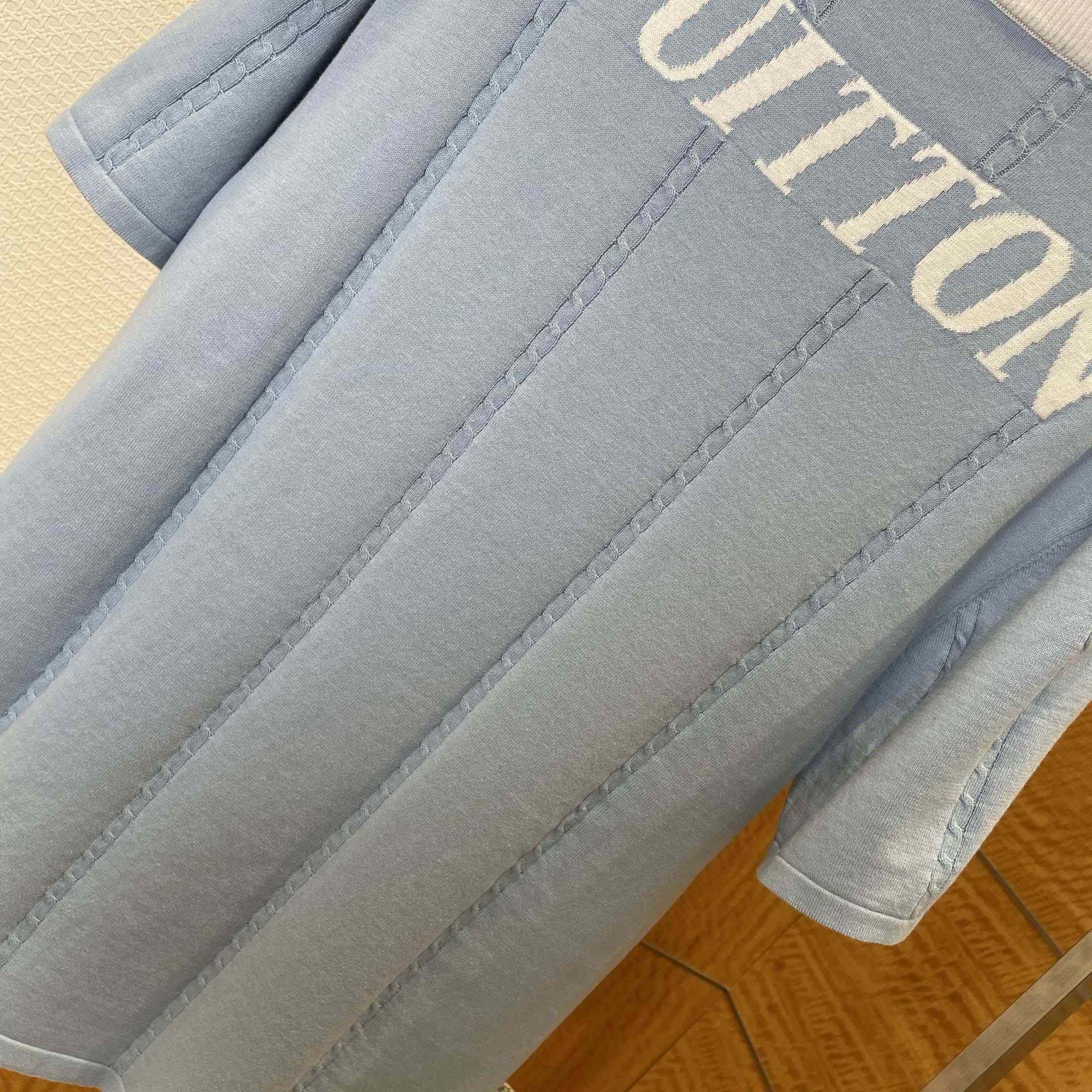 Louis Vuitton Silk-Cotton Short-Sleeved Crewneck   1AIJYJ - EUR FASHION