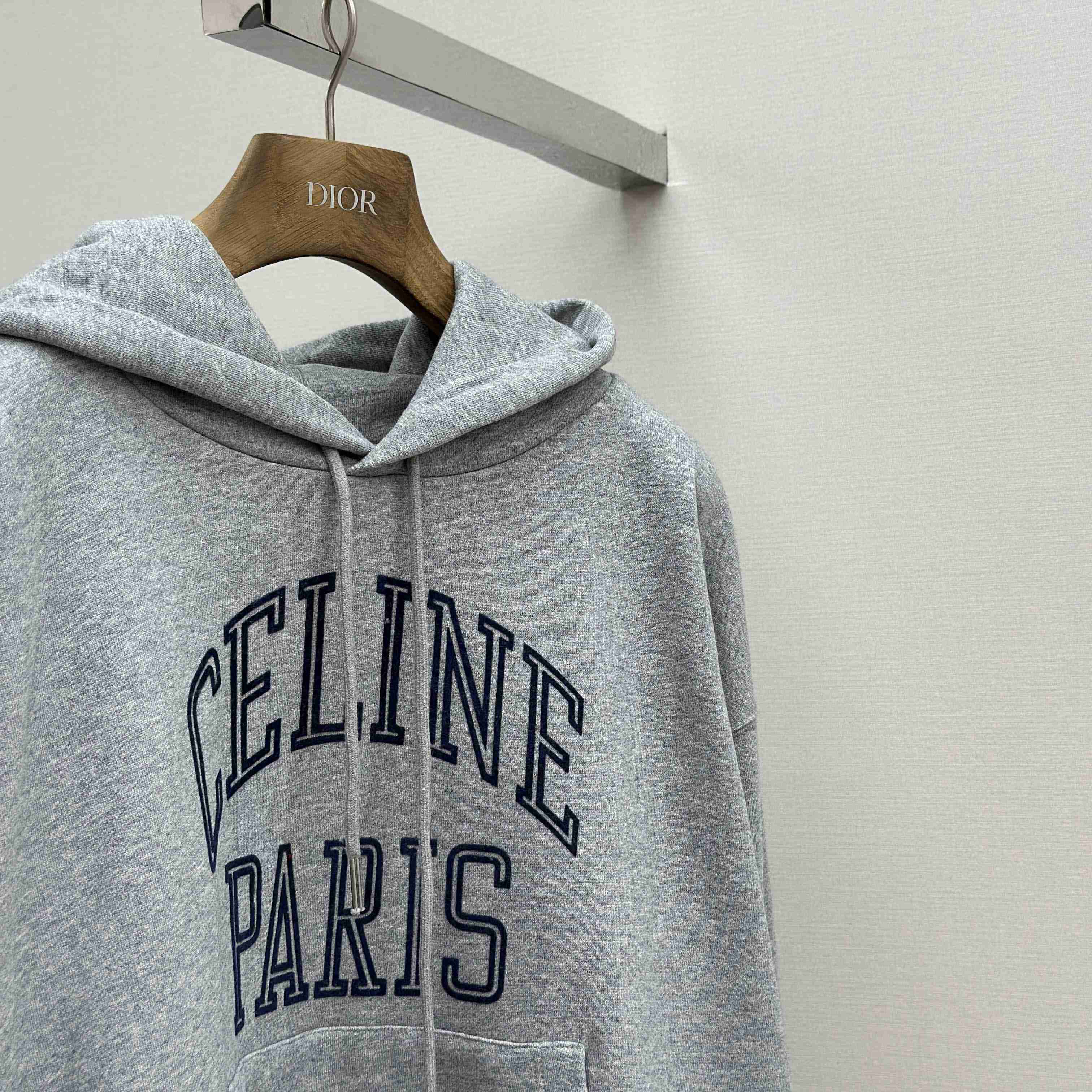 Celine Loose Hoodie In Cotton Fleece - EUR FASHION