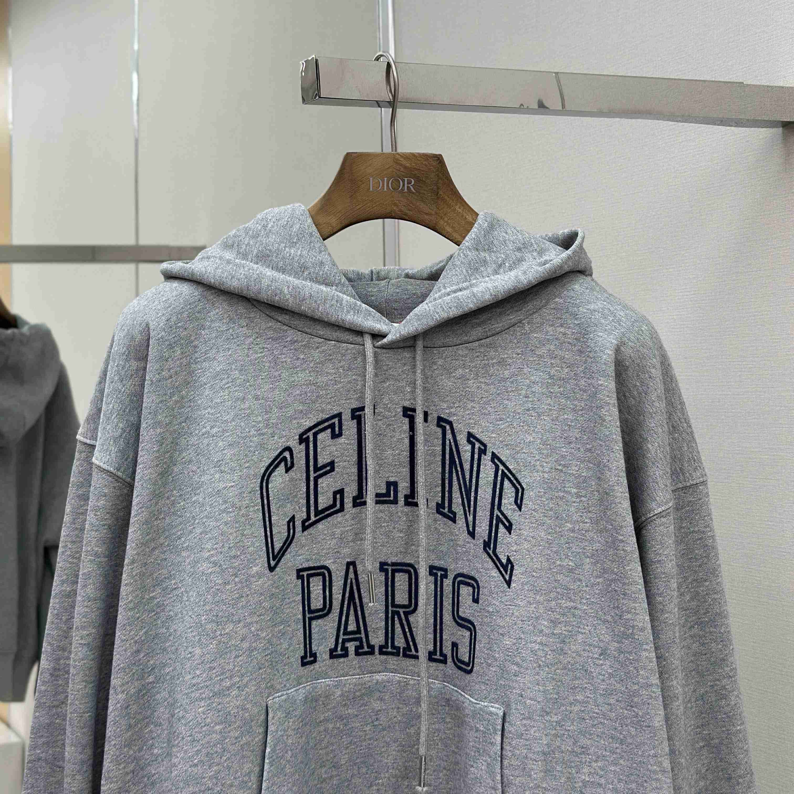 Celine Loose Hoodie In Cotton Fleece - EUR FASHION