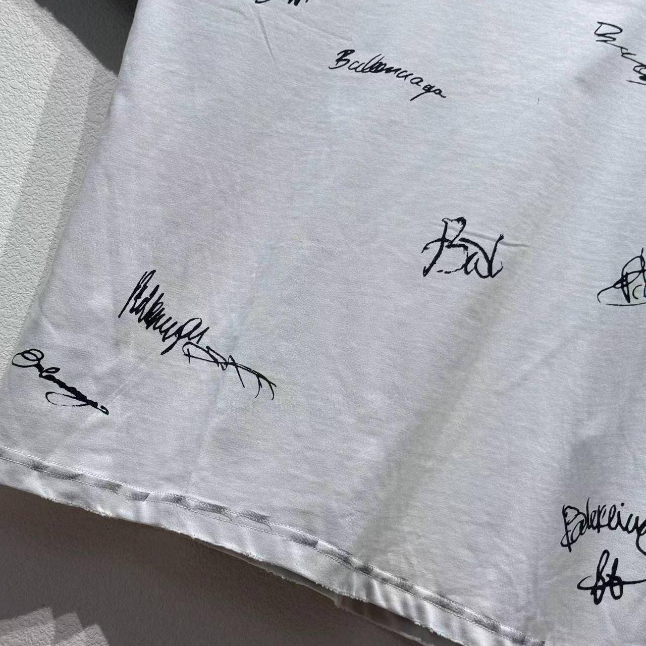 Balenciaga Banana Raglan Oversized T-Shirt In Dirty White And Blue Dry Jersey - EUR FASHION