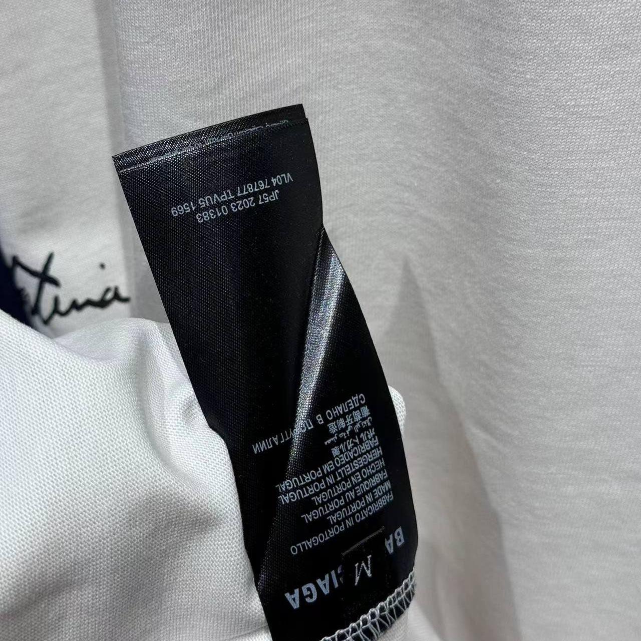 Balenciaga Banana Raglan Oversized T-Shirt In Dirty White And Blue Dry Jersey - EUR FASHION