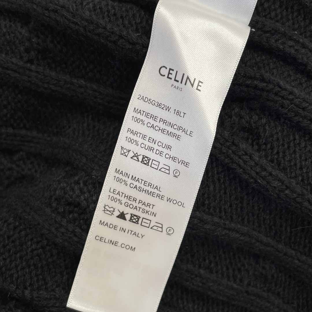 Celine Hooded Sweater In Monochromic Wool - EUR FASHION