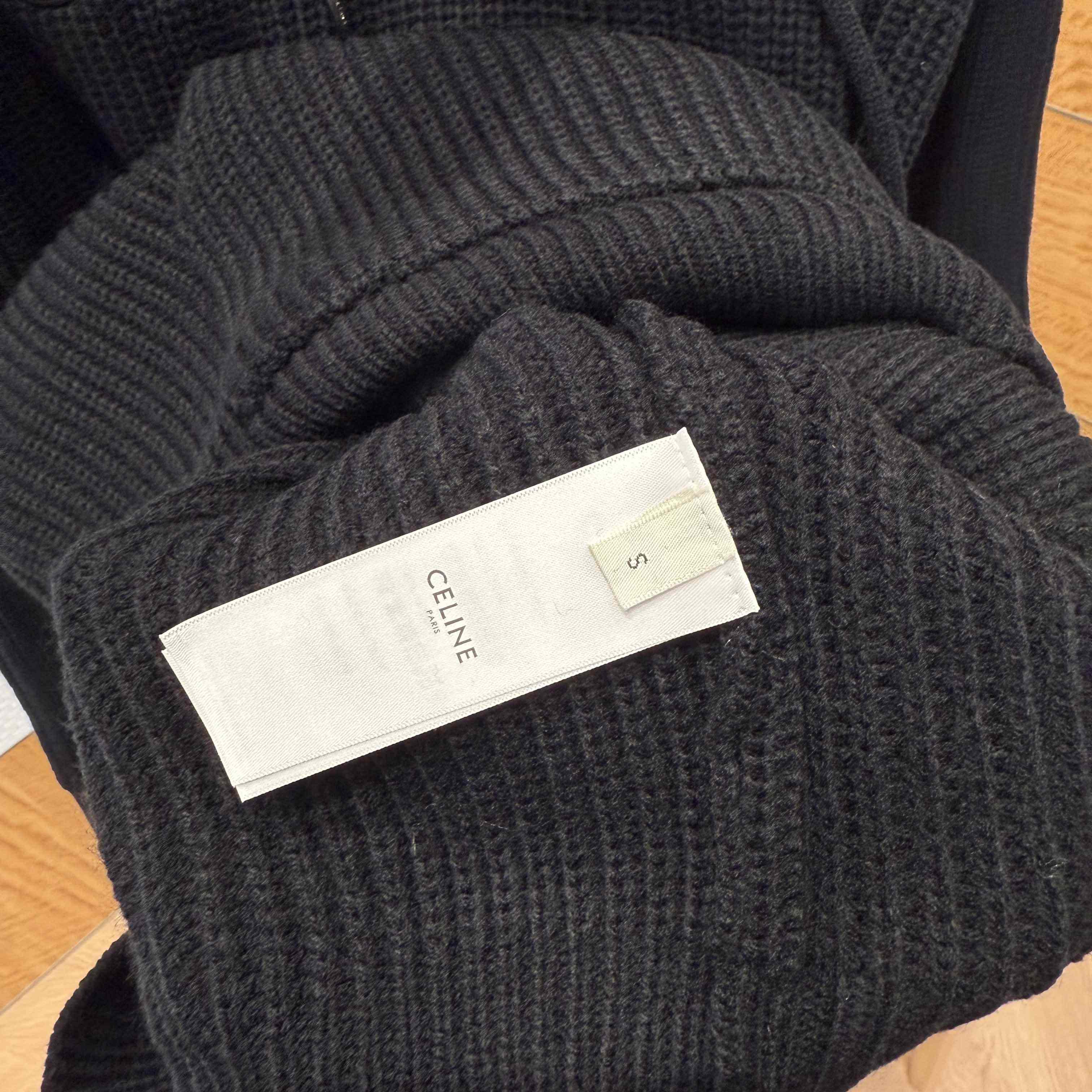 Celine Hooded Sweater In Monochromic Wool - EUR FASHION