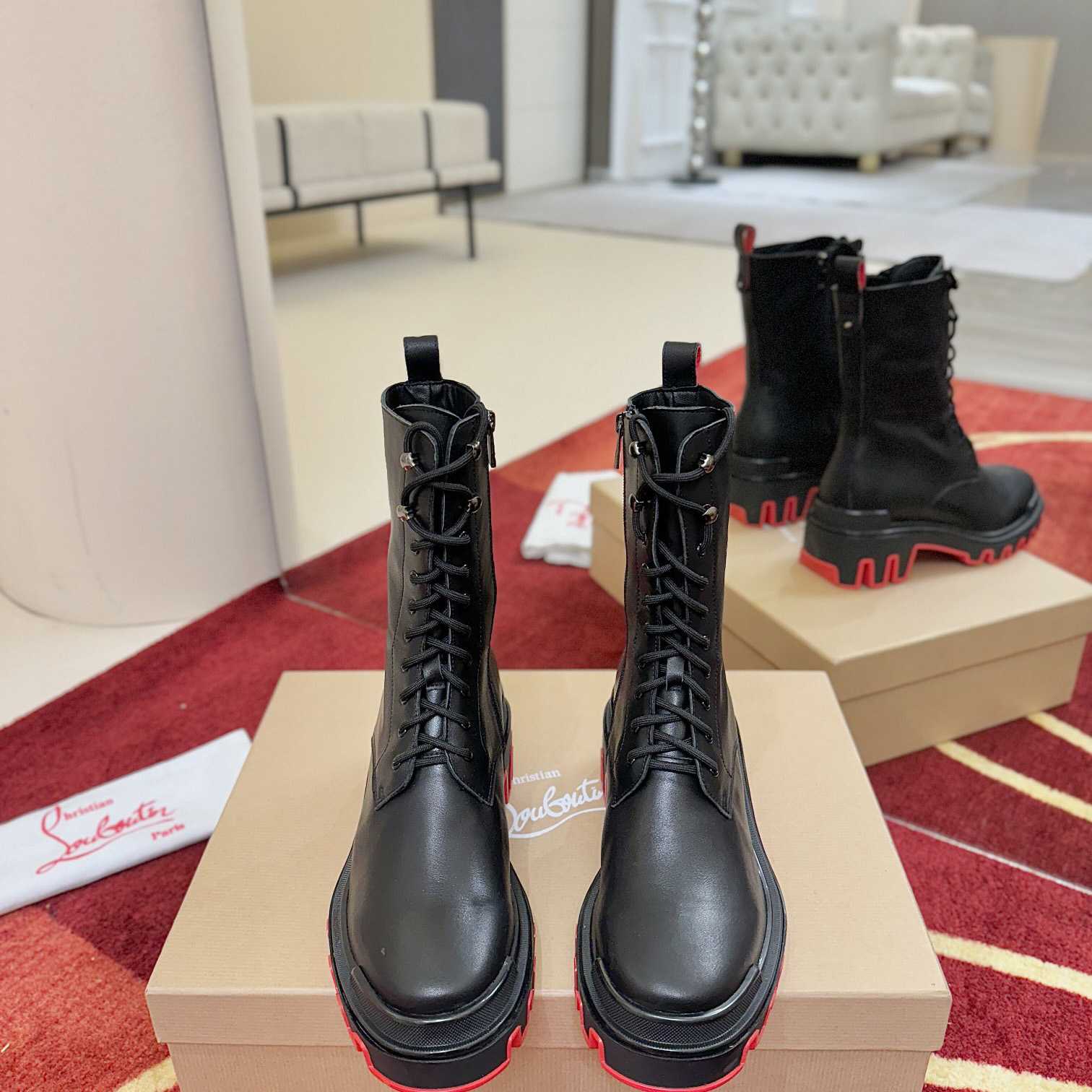 Christian Louboutin Dune Trott Alta Low Boots - EUR FASHION